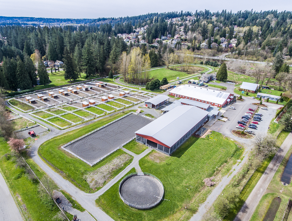 Aerial view of the entire facility