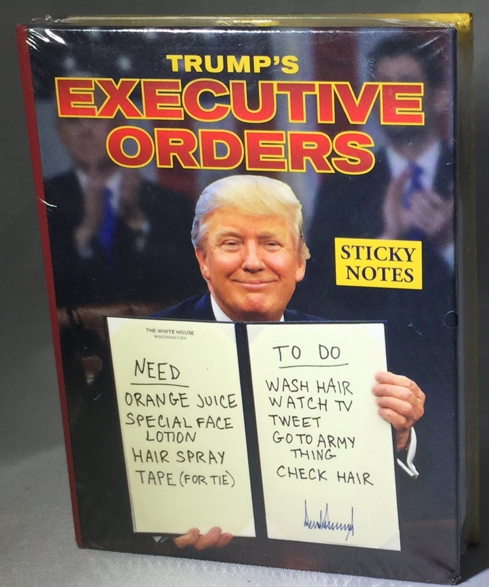 Pjece klamre sig Kør væk Trump Executive Order Sticky Notes — Pumkinfish