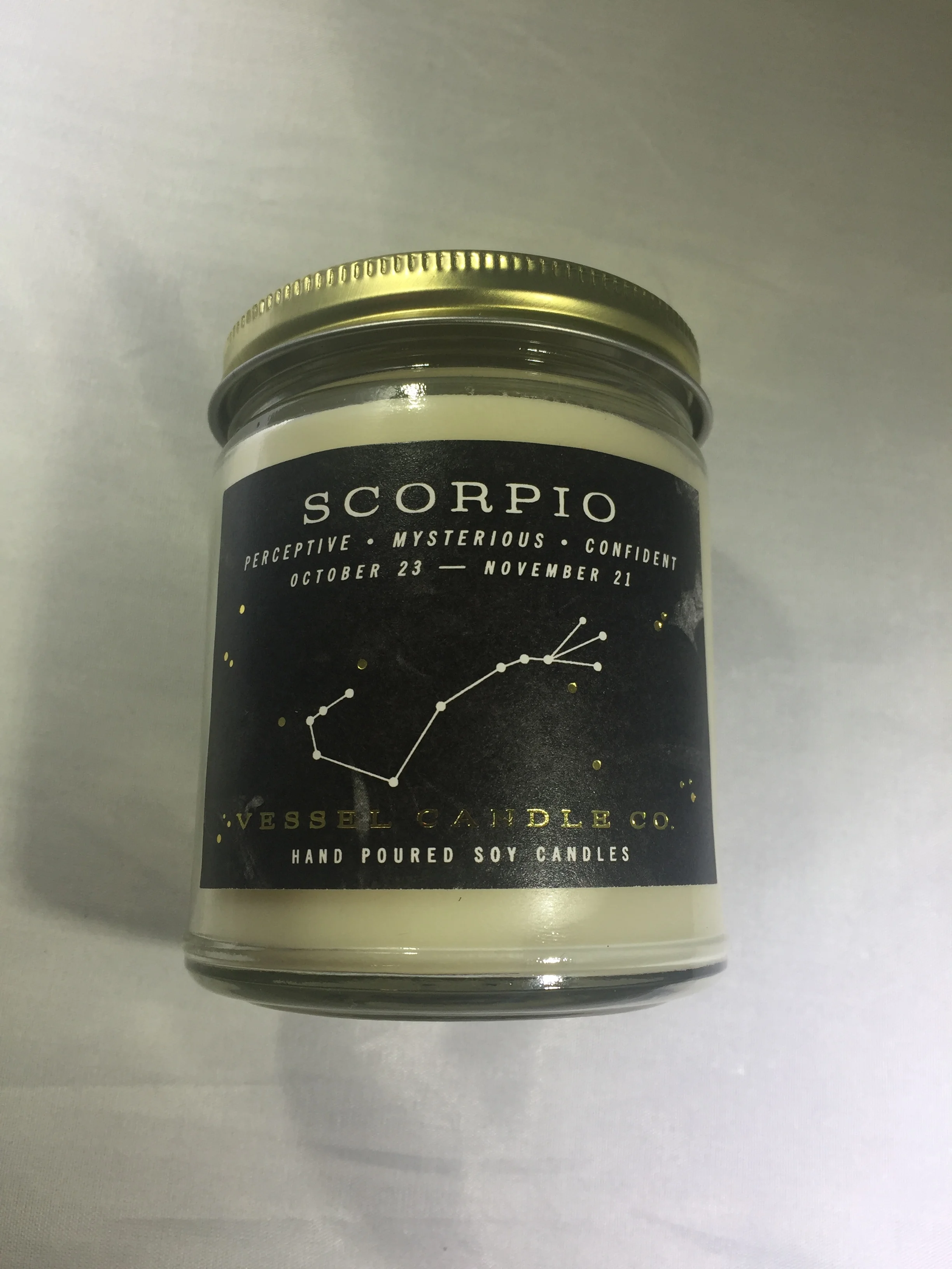 Zodiac Vessel Candle Co. Hand Poured Soy Candle