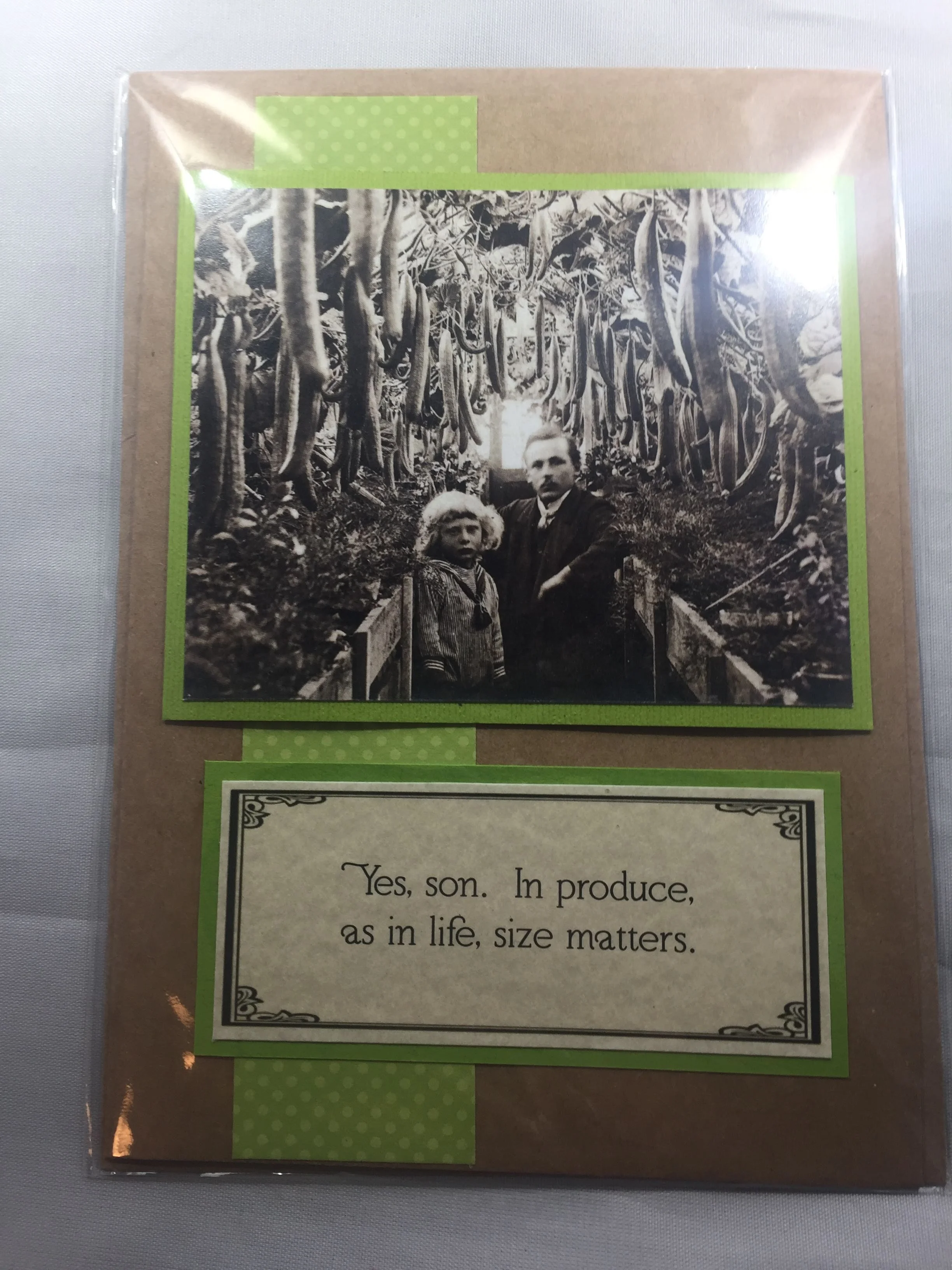 Yes, son. In produce, as in life, size matters.