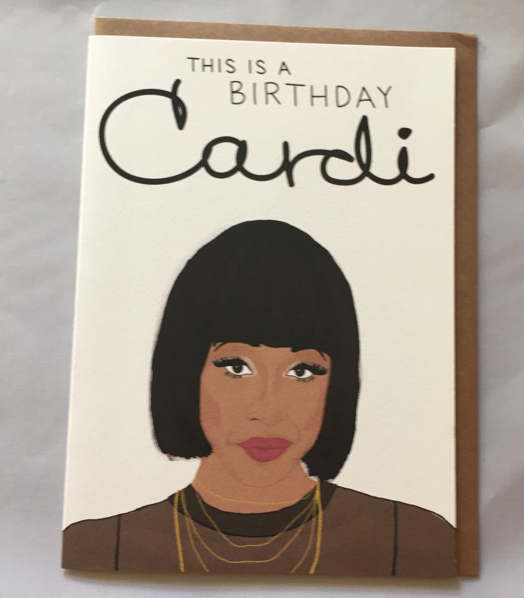 This is a birthday Cardi