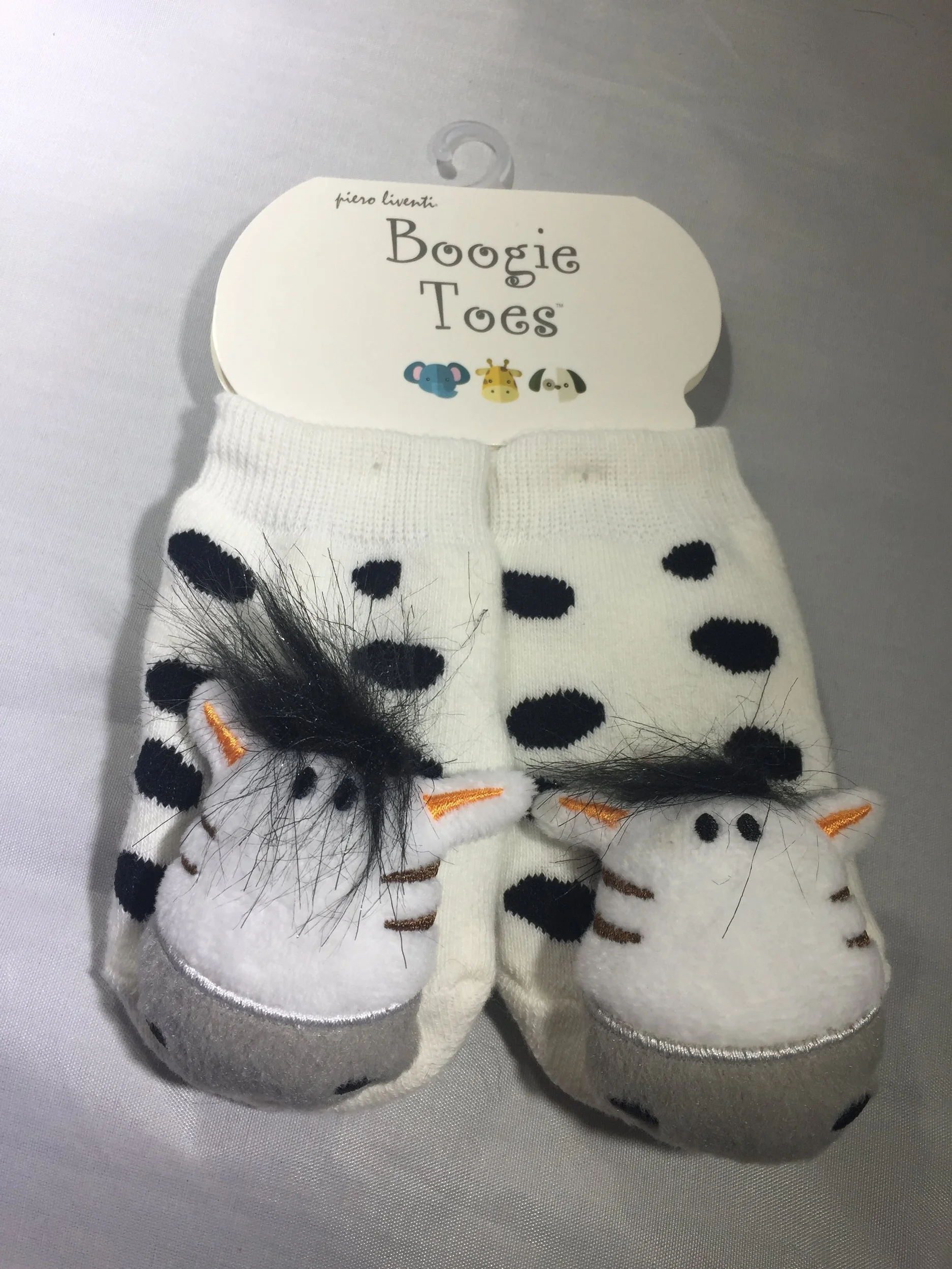 Boogie Toes Sock Rattle-Zebra