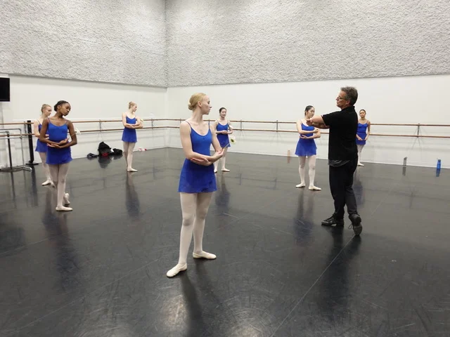 Jean Grand-Maître works with Alberta Ballet dancers and students for the Calgary Opera’s production of Gounod’s classic romance Roméo & Juliette