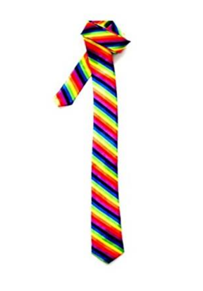 The quintessential rainbow tie. $3.62