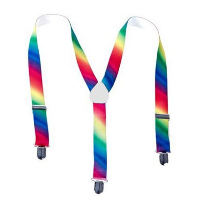 Rainbow Suspenders. $6.49