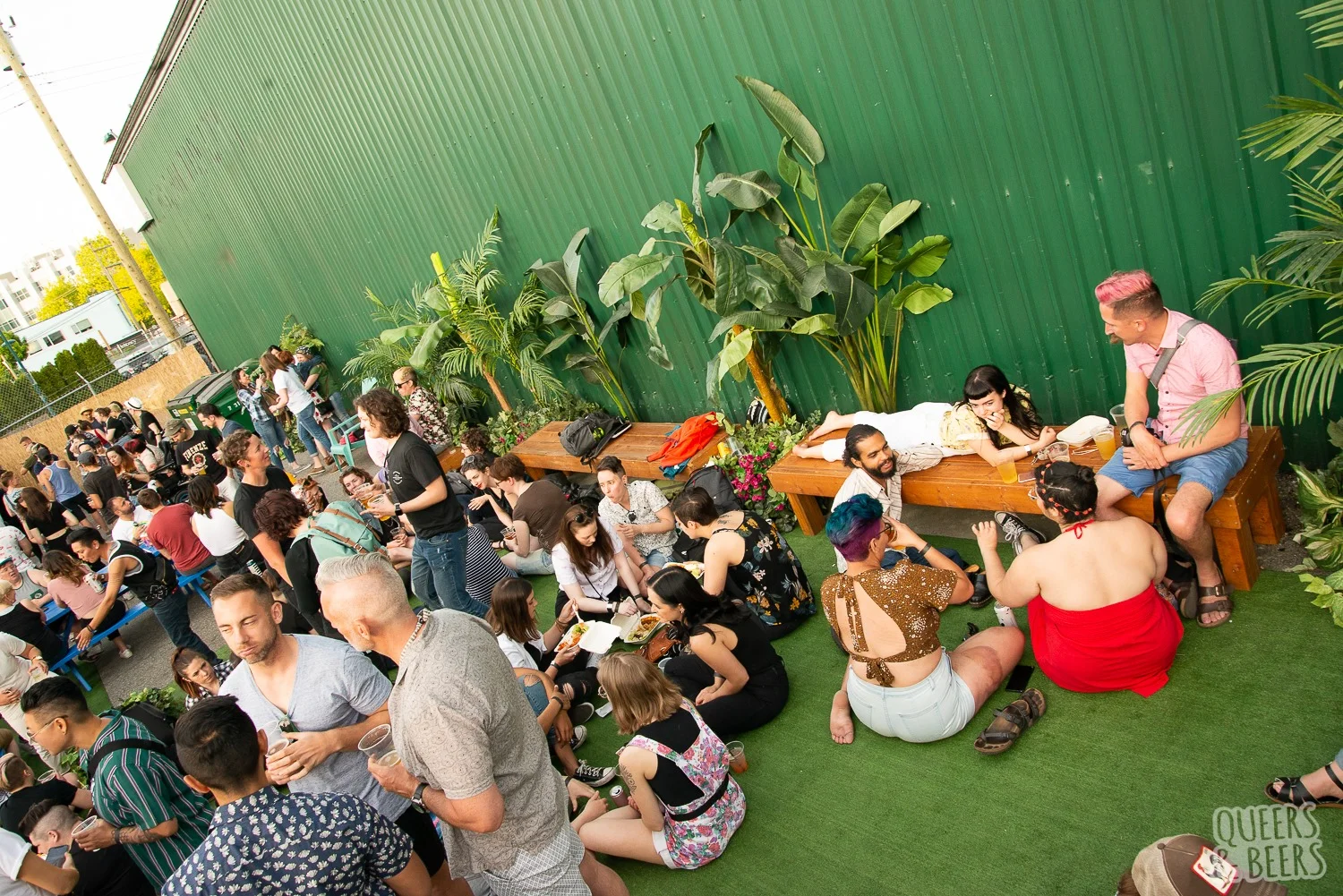 The Clubhouse Patio Party - now on before every Queer Event (weather permitting) all summer long. Photo Credits The Clubhouse and Queers & Beers Facebook.