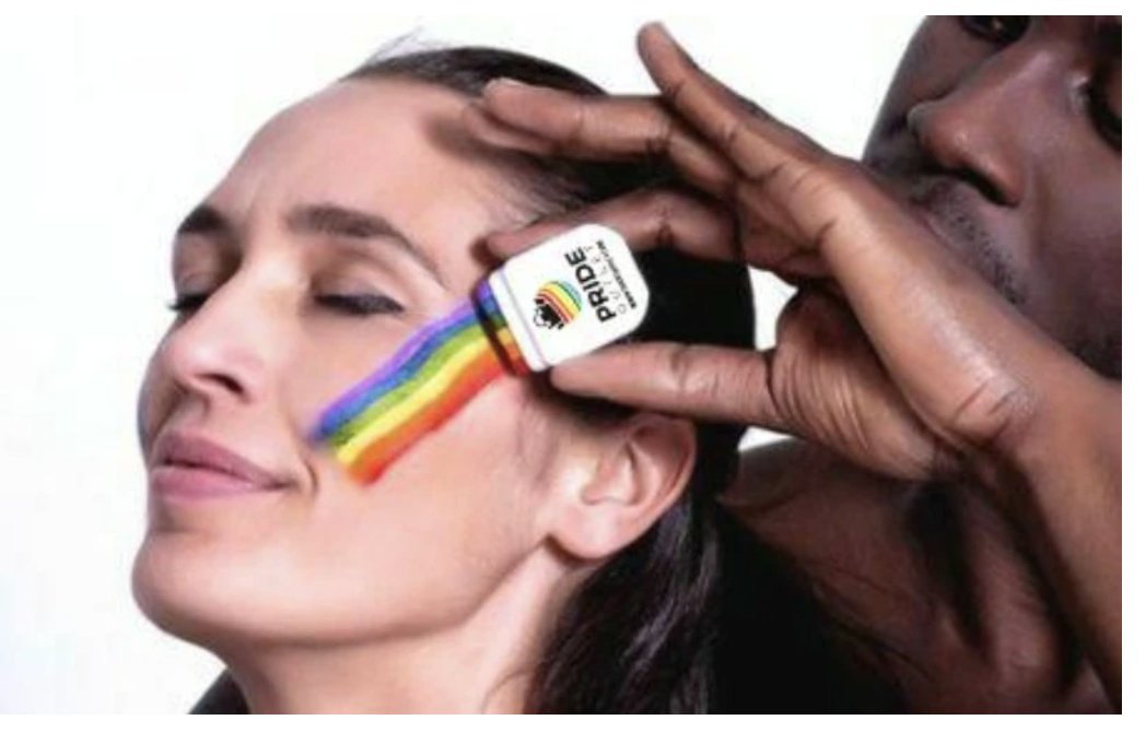 Rainbow Pride Face Paint $4.99