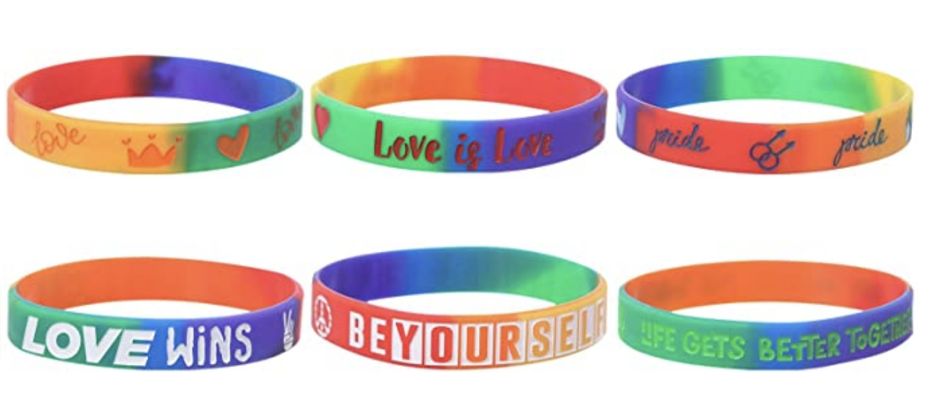 12 Rainbow Wristbands $20