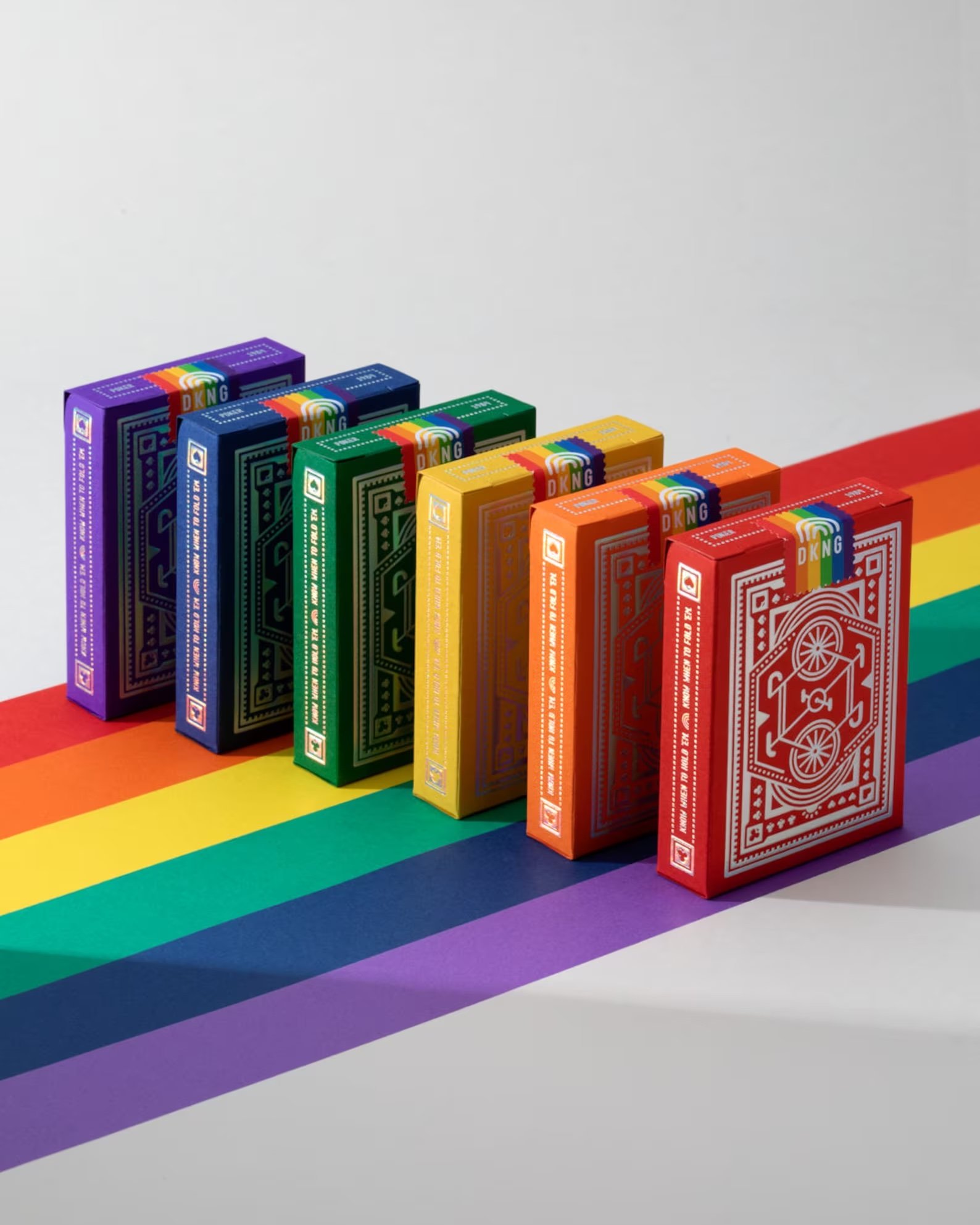 Rainbow Playing Cards on Etsy