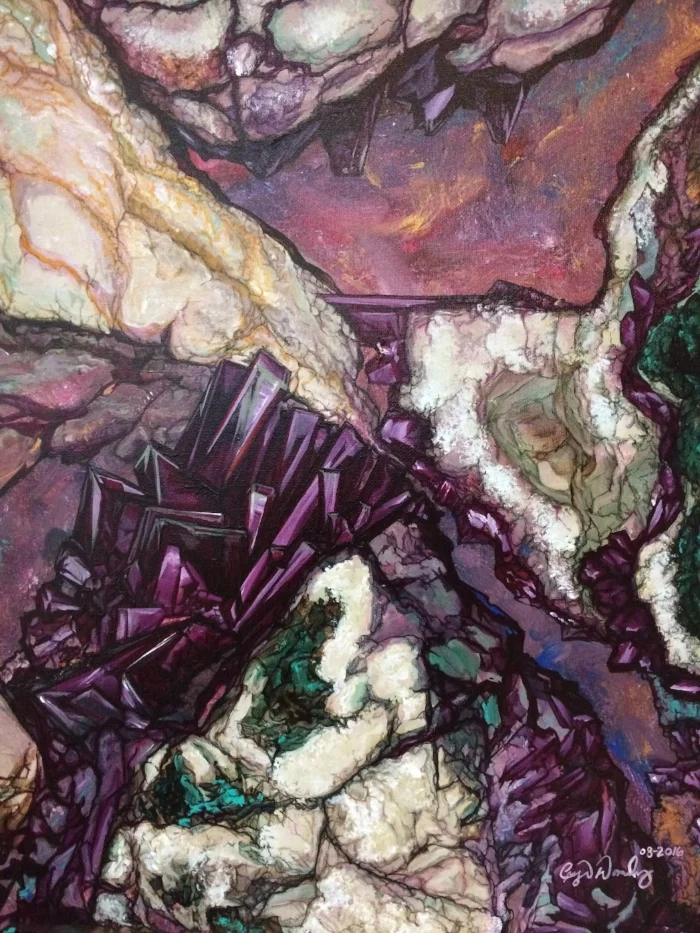 "Surprise Geode Amethyst" -Crystal Dombrosky