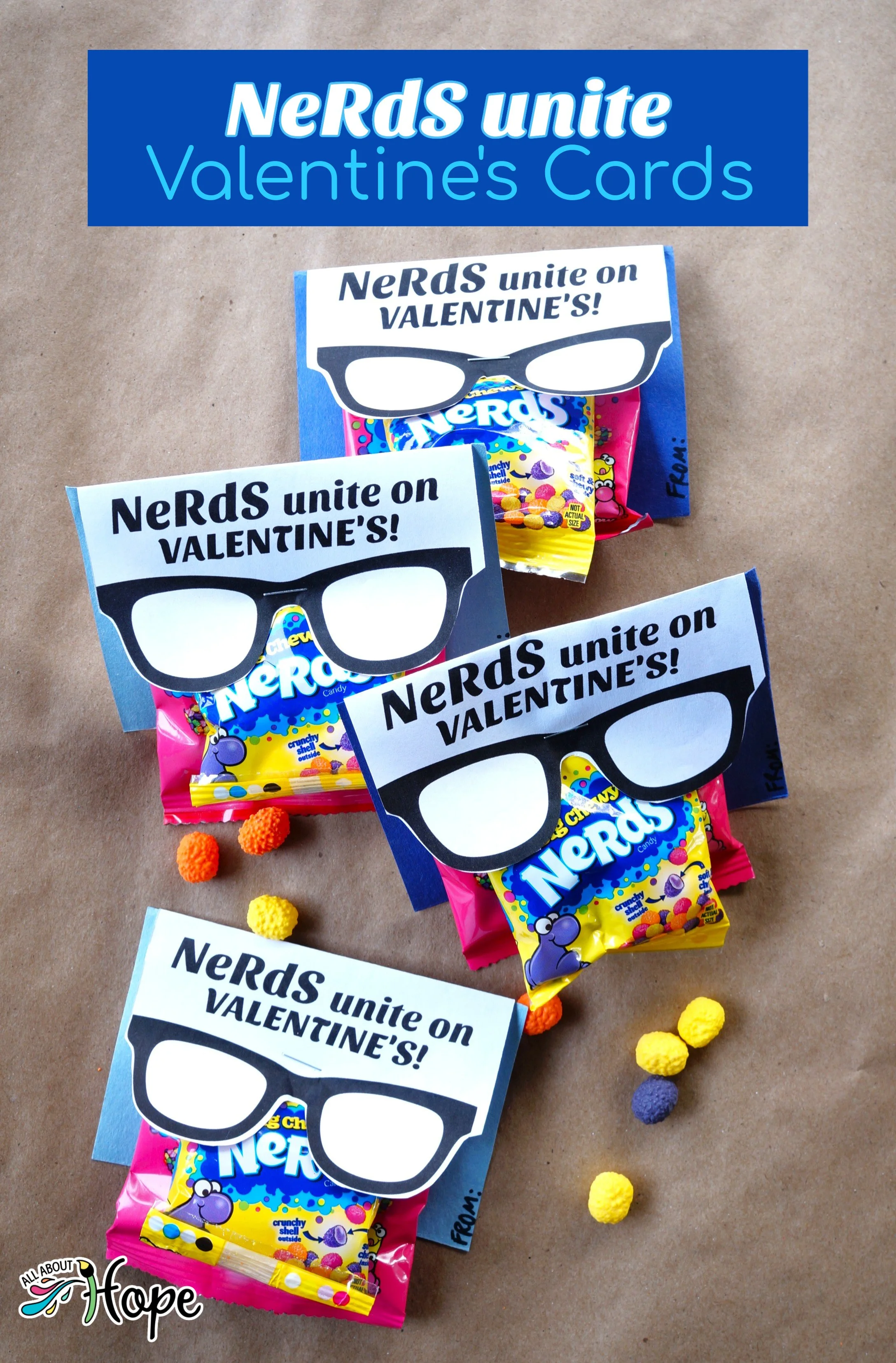 NeRdS unite Valentine's Cards