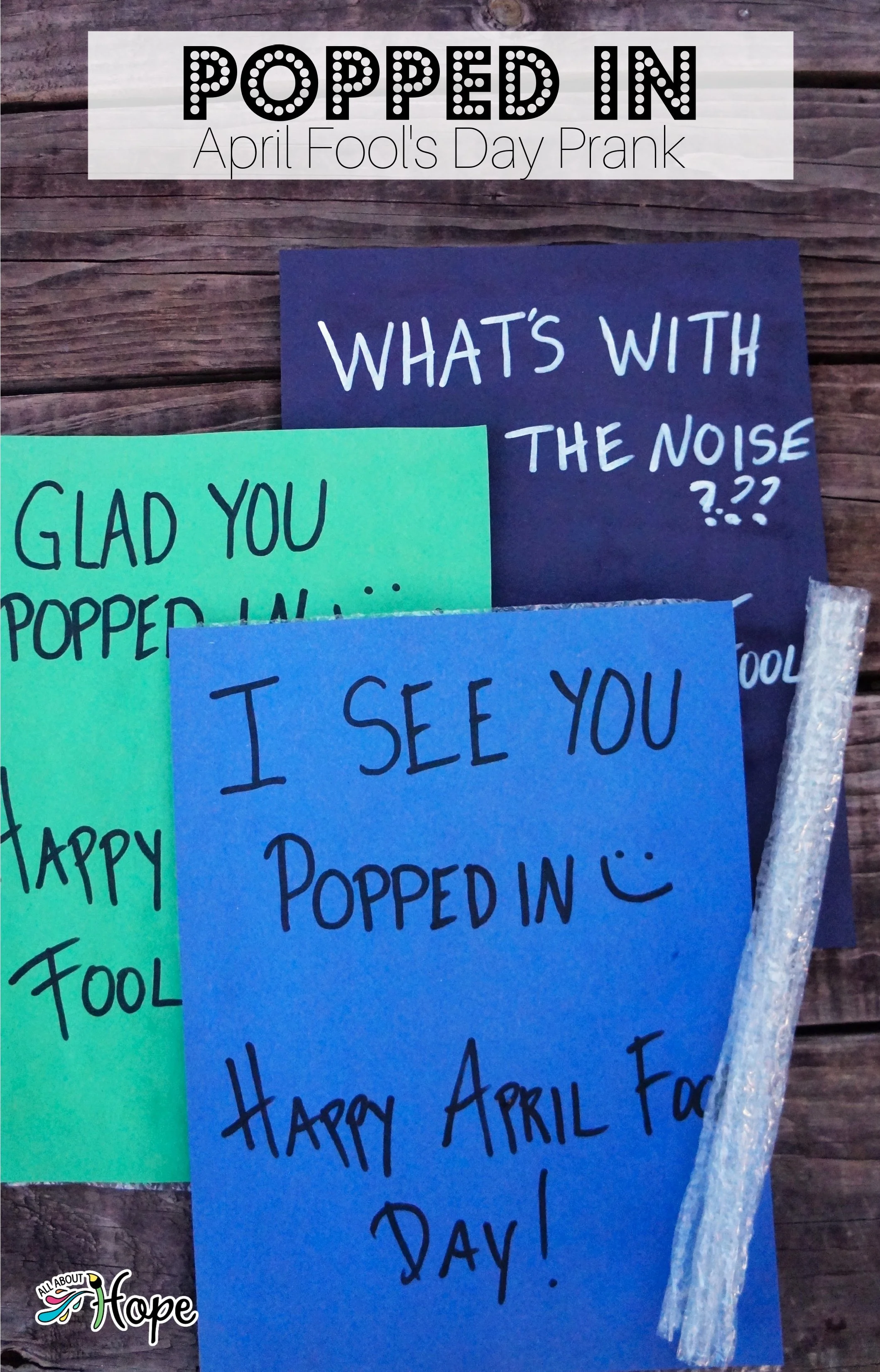 "Popped In" April Fool's Prank