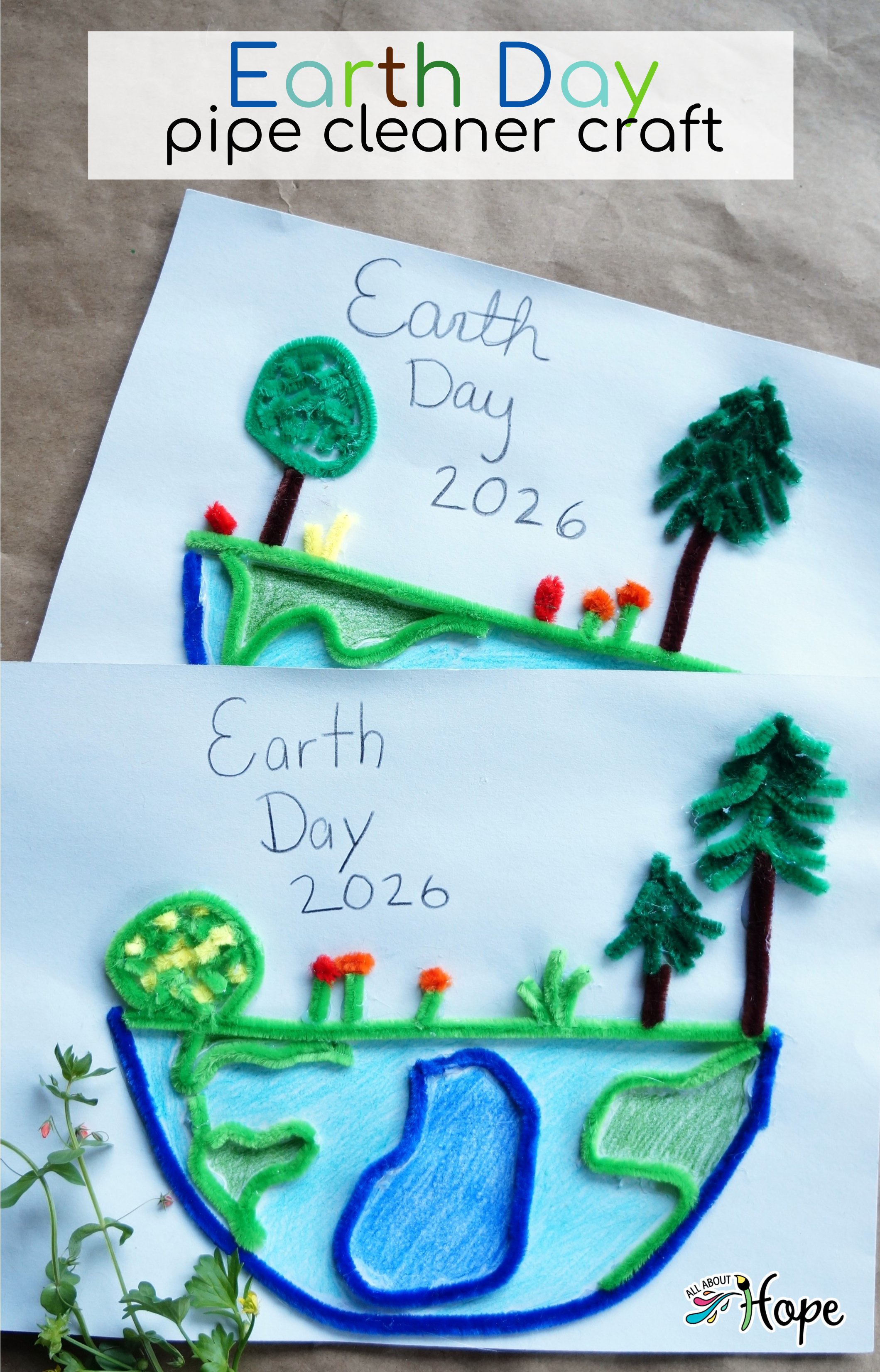 Earth Day Pipe Cleaner Craft