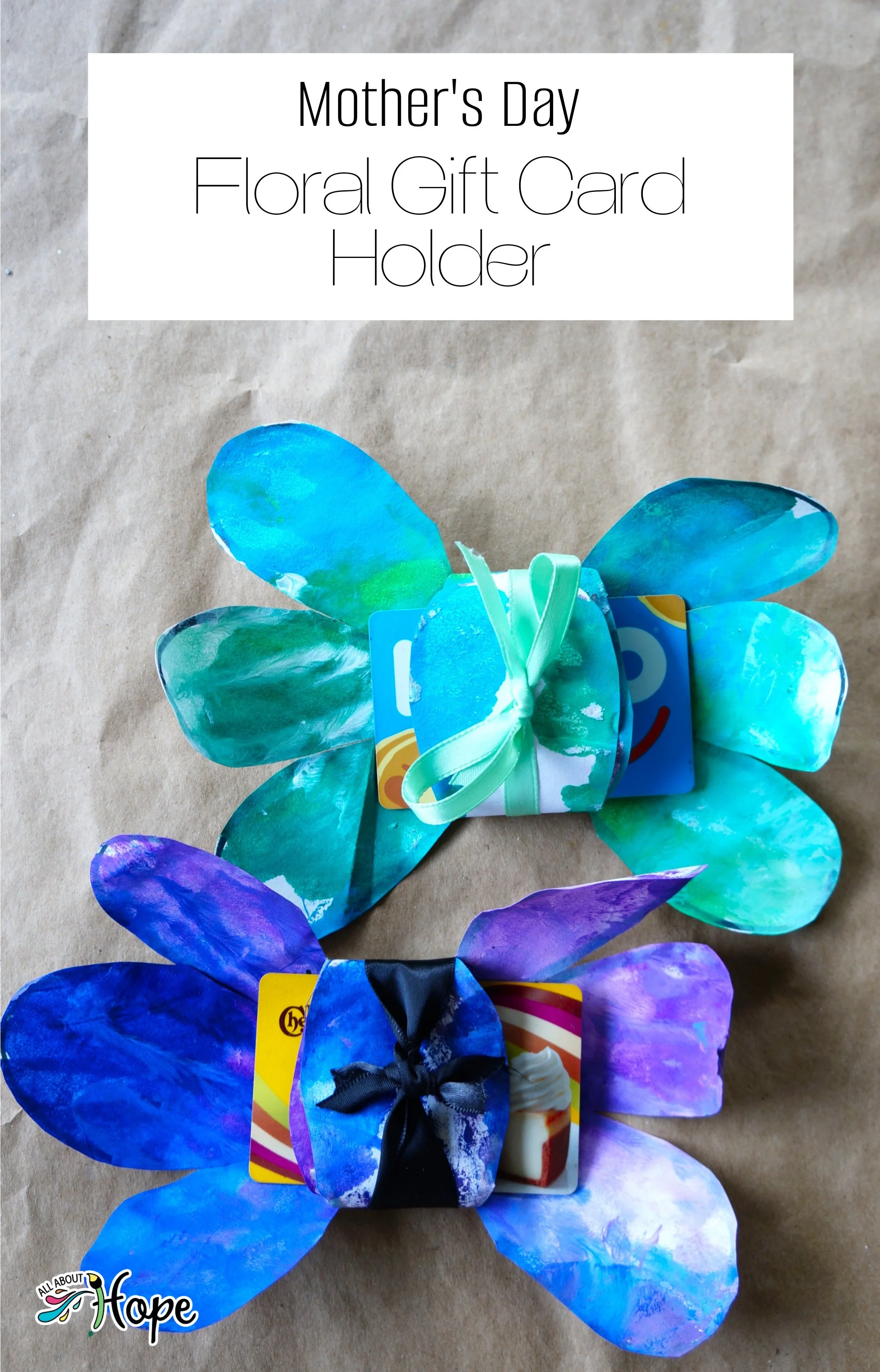 MOTHER'S DAY: Floral Gift Card Holder