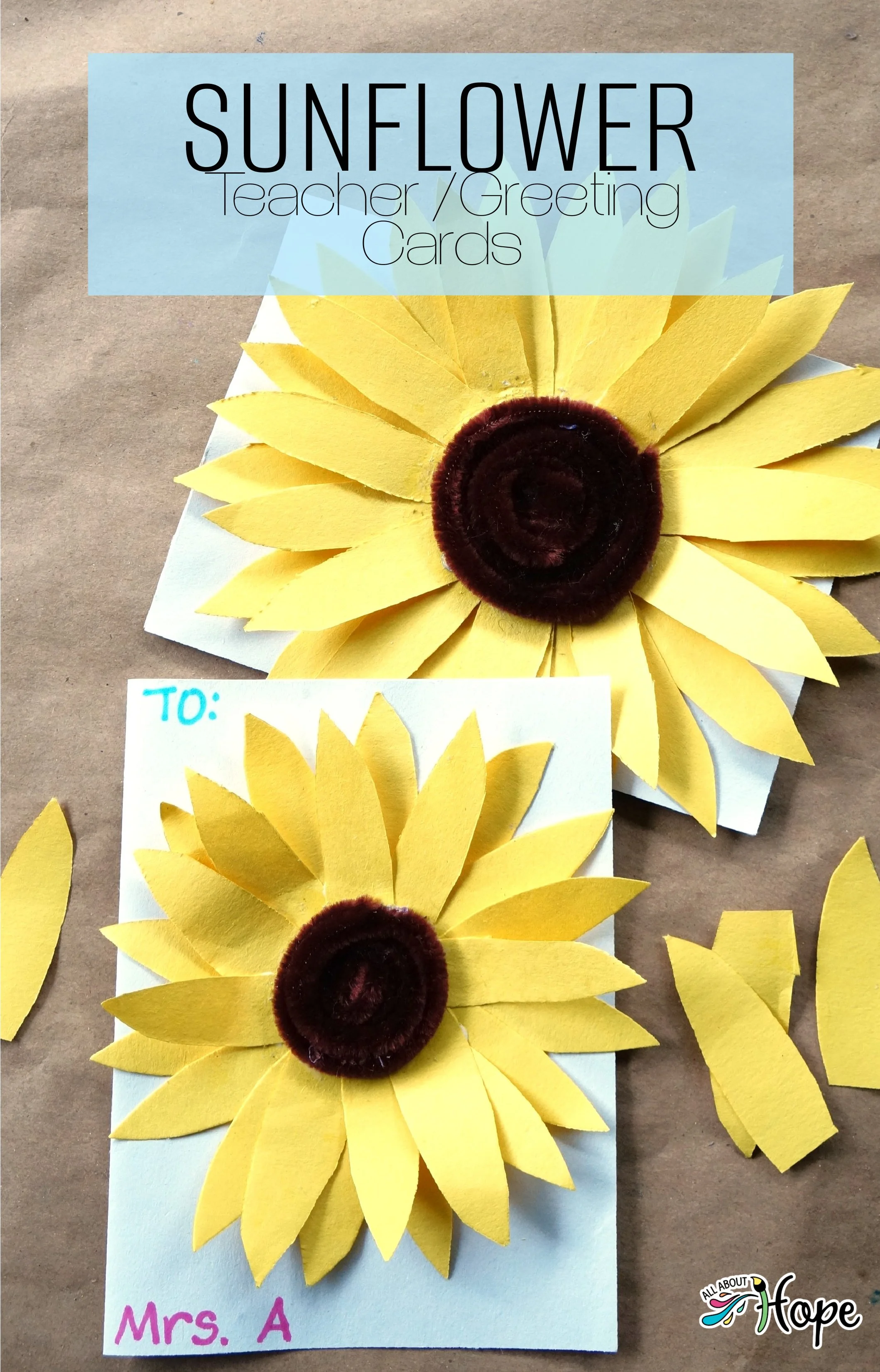 SUNFLOWER Teacher/Greeting Cards
