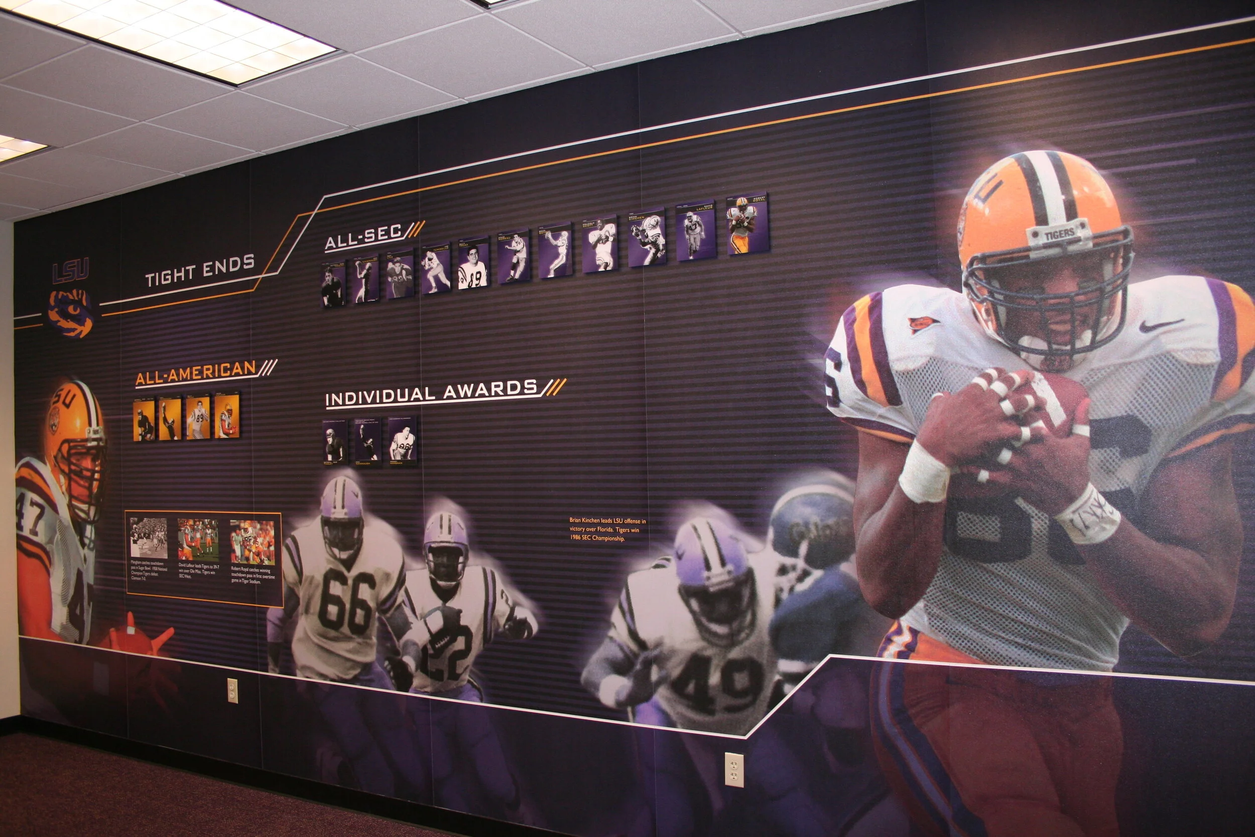  wall graphic design for football team 