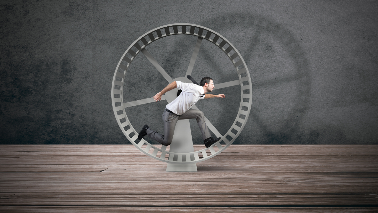 190 Not Making Progress? 2 things keeping you  stuck on the hamster wheel | Casual Friday Daily Show Up episode artwork