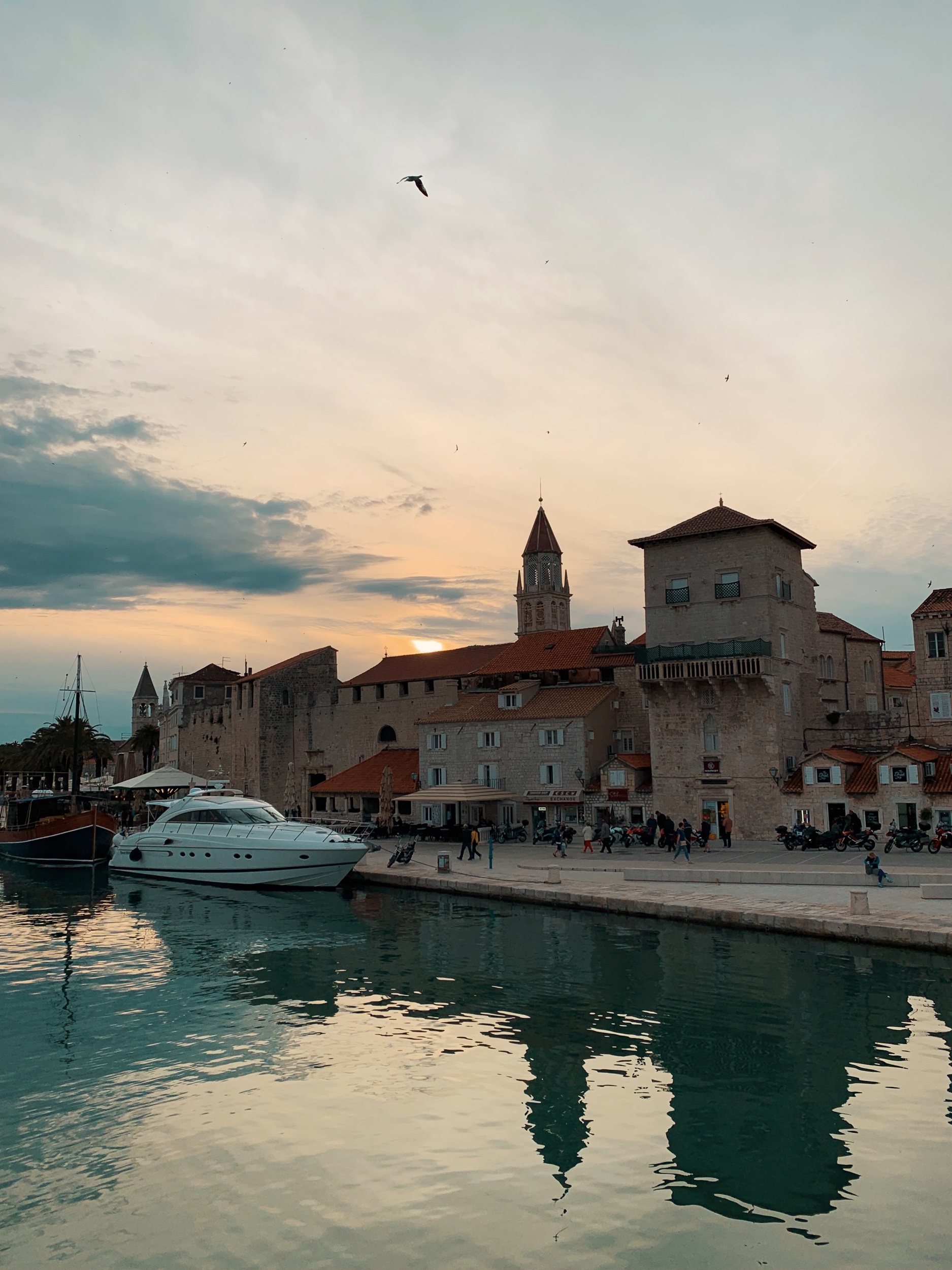 Trogir at sunset.