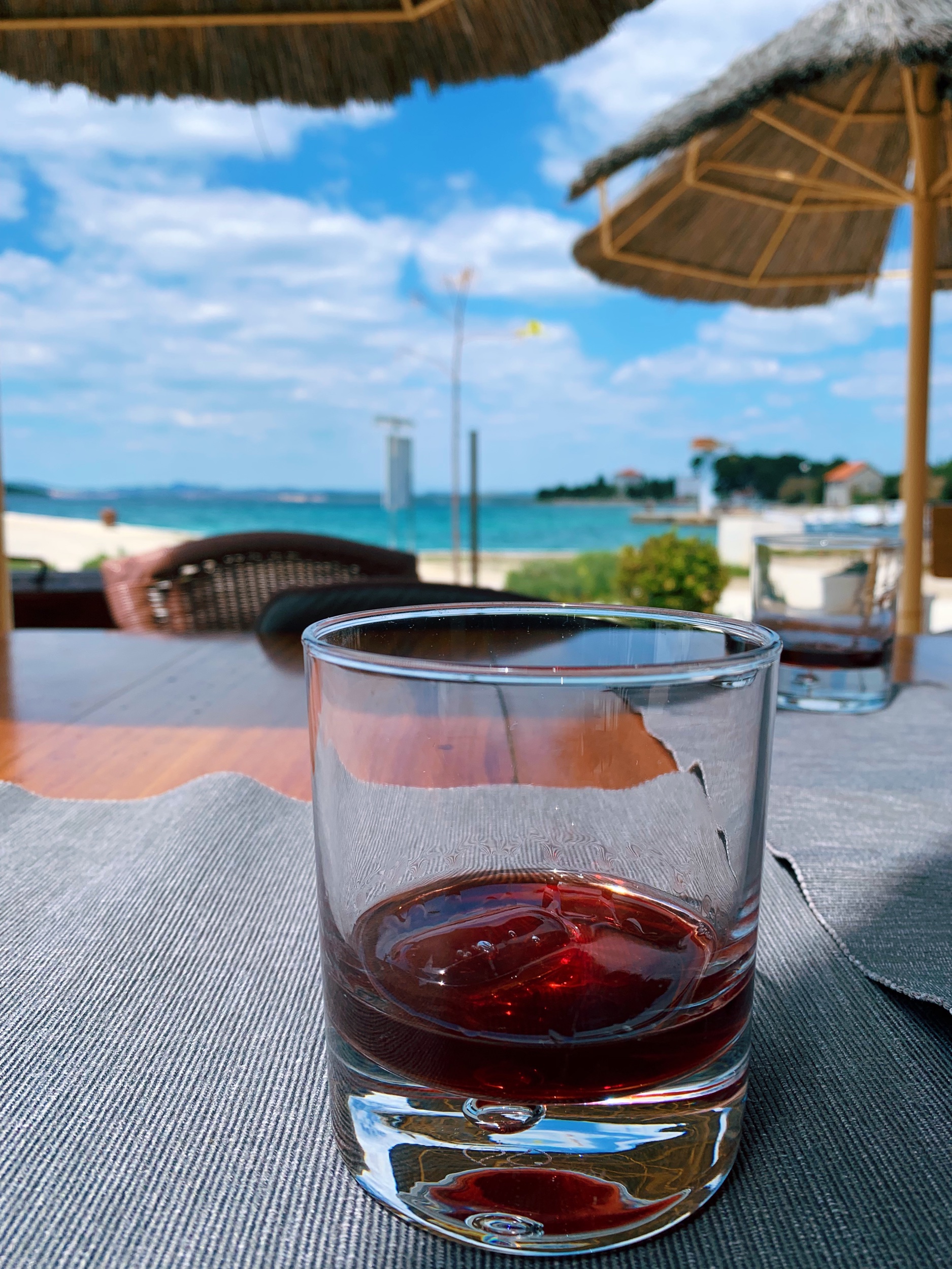 Cherry brandy, our drink of choice on this trip.