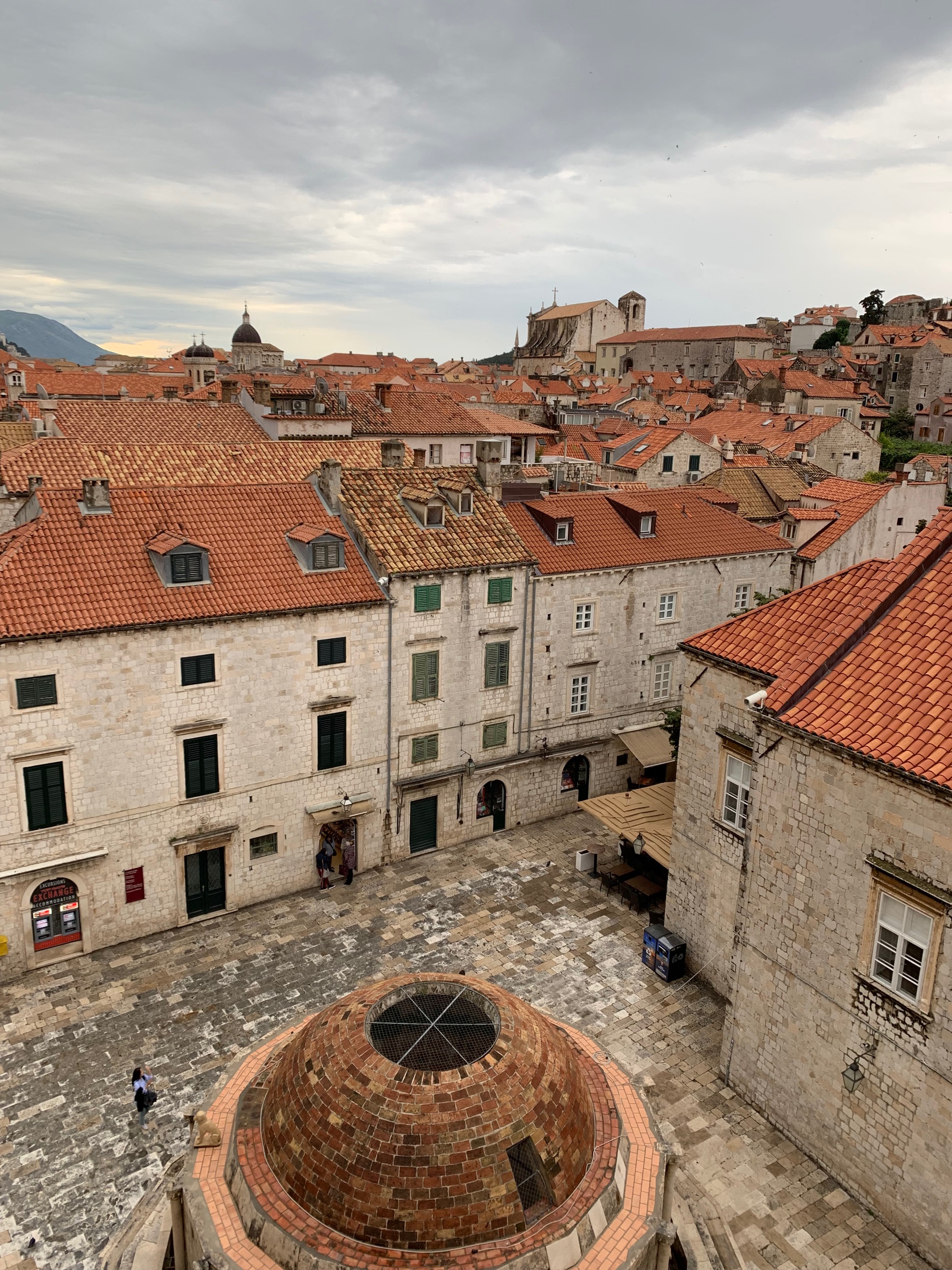 View of Dubrovnik’s Old Town from on top of the fortified wall. Give yourself two hours to walk around it calmly and enjoy the panorama.