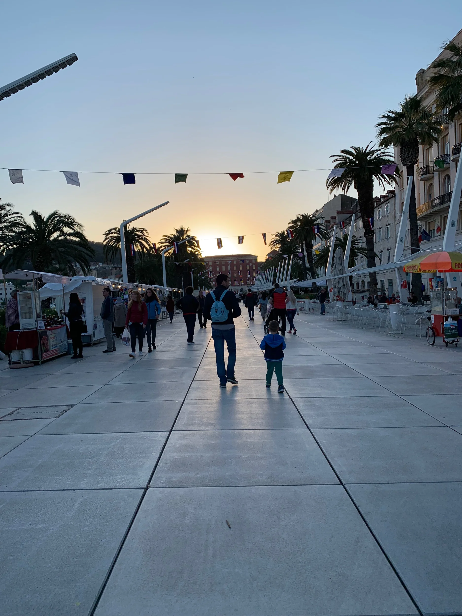 Split’s great promenade by the sea and a great place to buy souvenirs. I purchased a wallet here that I loved a little too much. Someone stole it while I was taking a ferry from Albania to Italy. I dream about it still and think about returning to Split soon just to buy a new one.