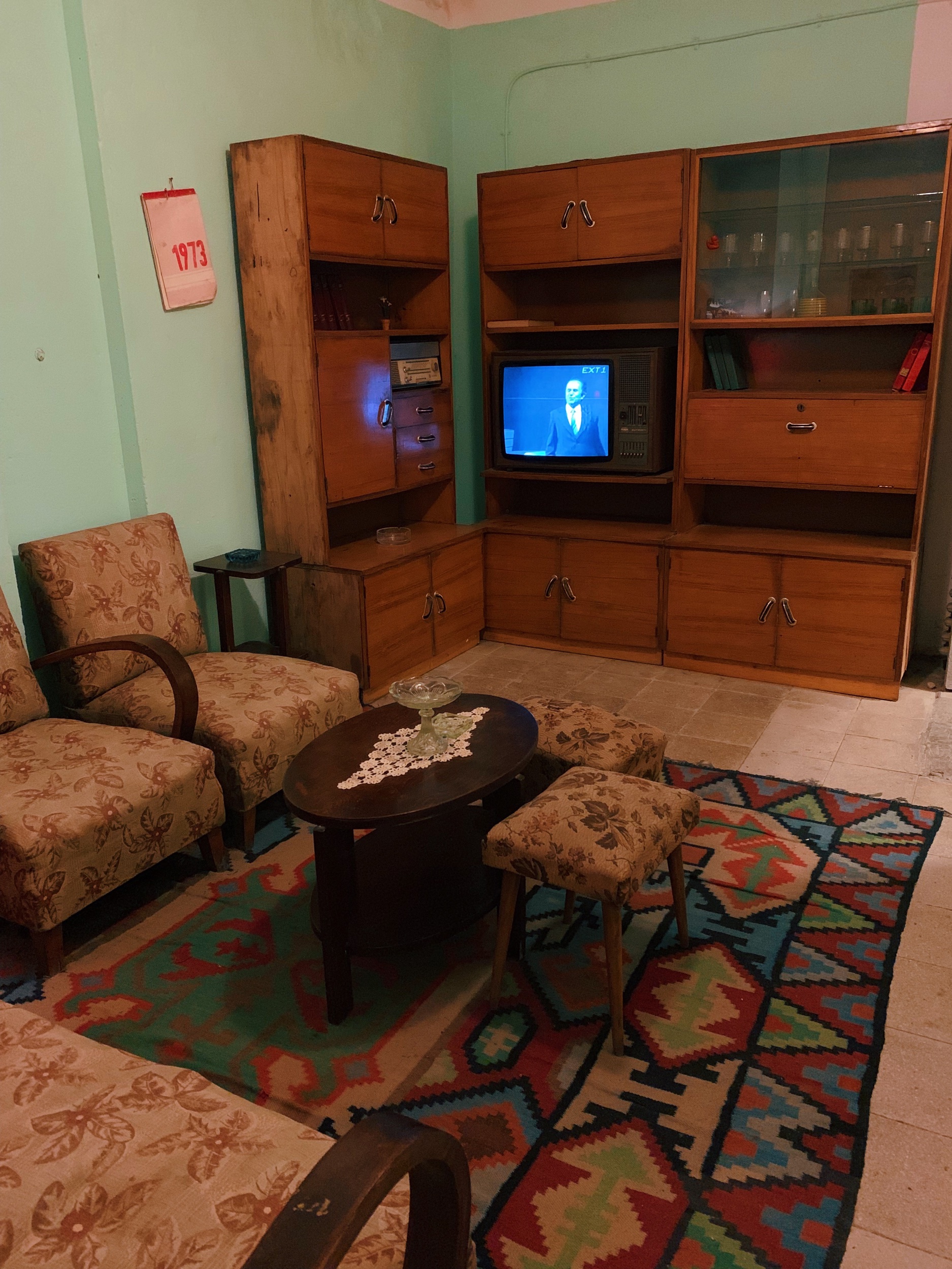 An example home from the Communist era, which you can see if you take a bus to BUNK’Art 1 in Tirana. While this room is cool, the rest of the museum isn’t as great at giving you the feeling of that era. Stick to BUNK’Art 2, which is in town, if you’re short on time.