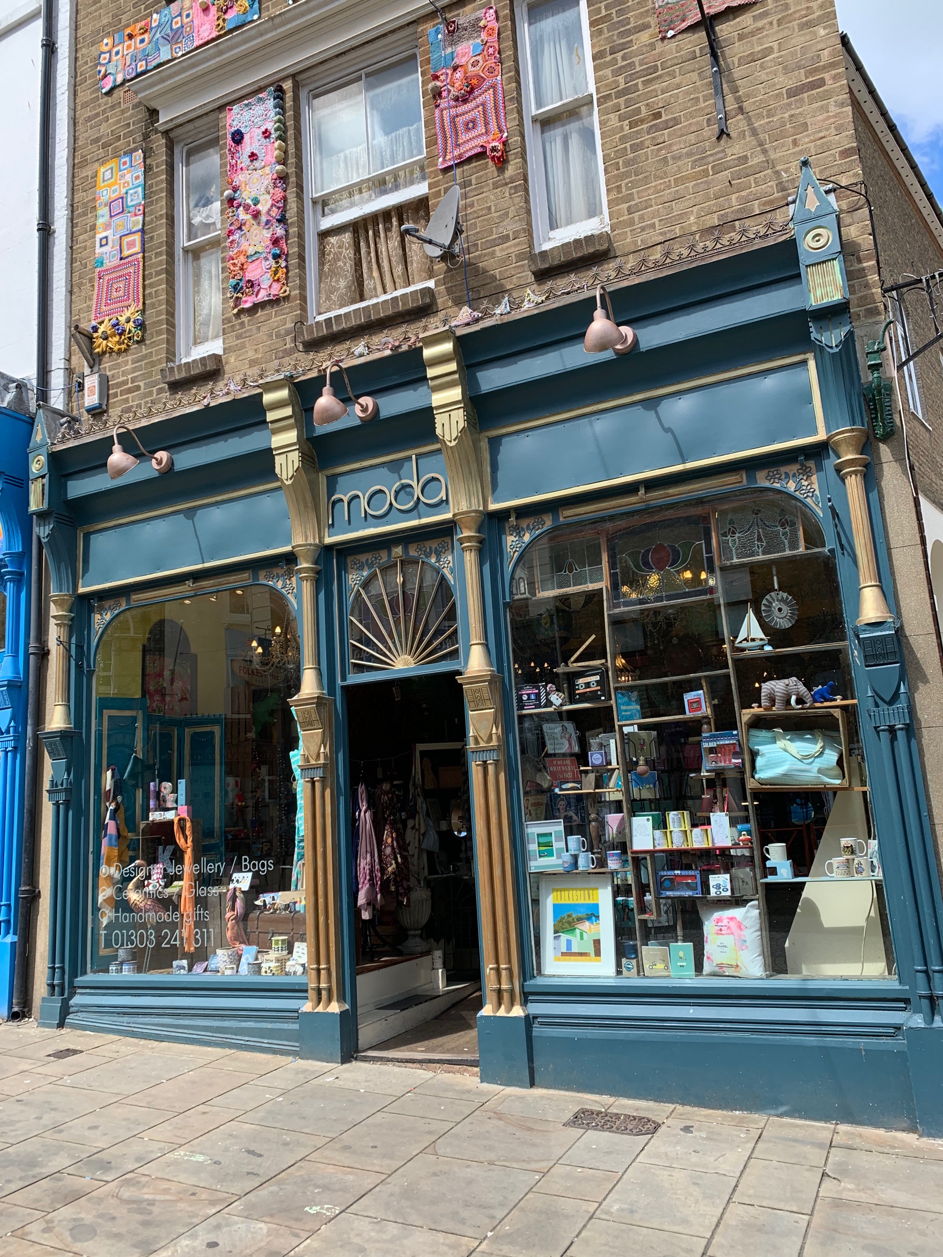 Moda . And emporium of eclectic things and Folkestone souvenirs.