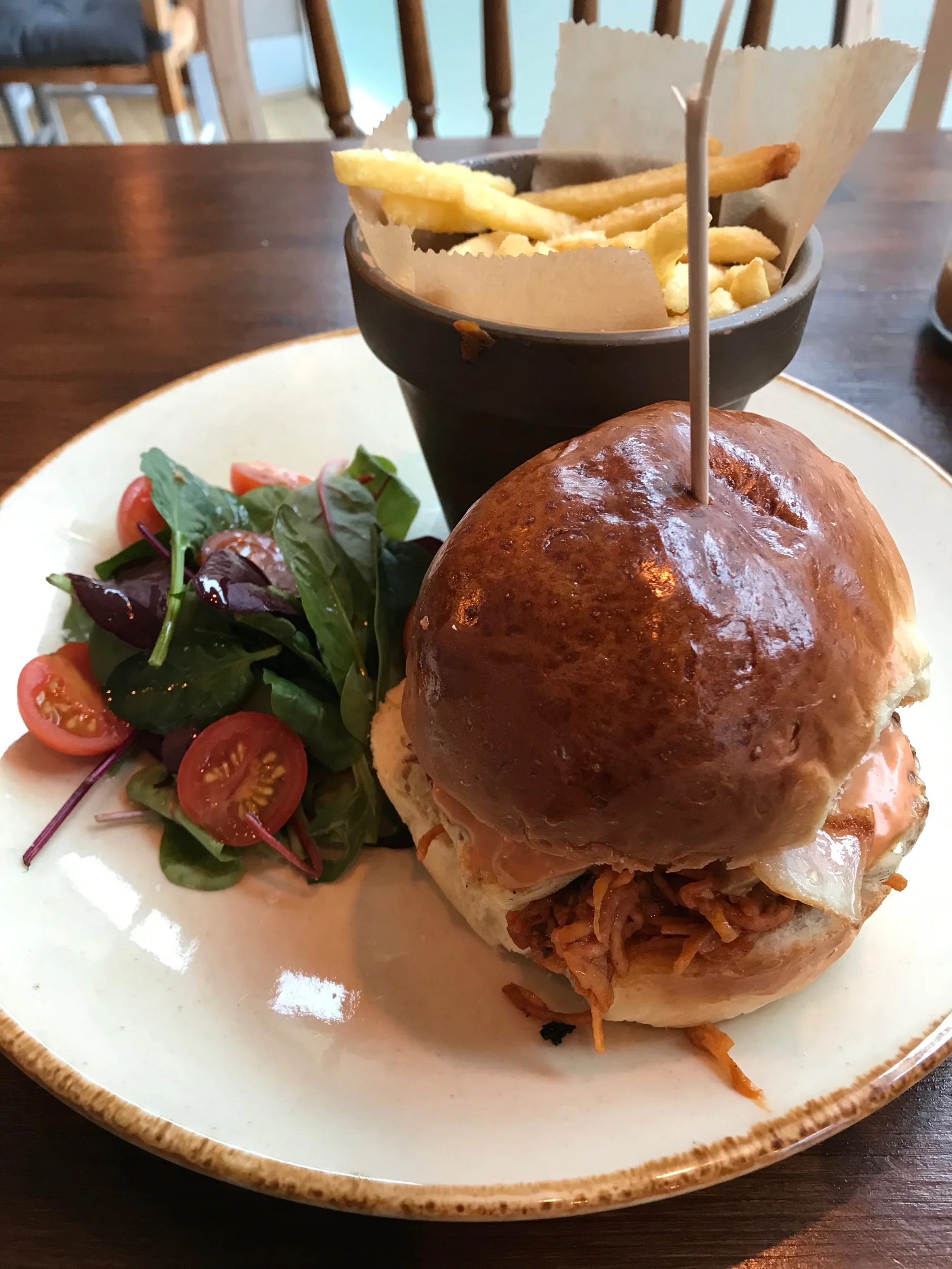 Marleys . A charming restaurant on the Old High Street and owned by the cutest couple in Kent. While I’m mostly vegan these days, I’m still a little obsessed with halloumi burgers. They make one of the best in Folkestone.