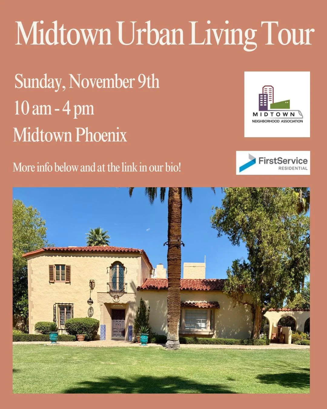 ✨Past Meets Present in Midtown!✨

Step inside Midtown Phoenix&rsquo;s perfect mix of historic charm and modern living at the Urban Living Home Tour &ndash; &ldquo;Past Meets Present&rdquo;, this Sunday, Nov. 9, from 10&ndash;4! 🏡

Tour 9 stunning ho