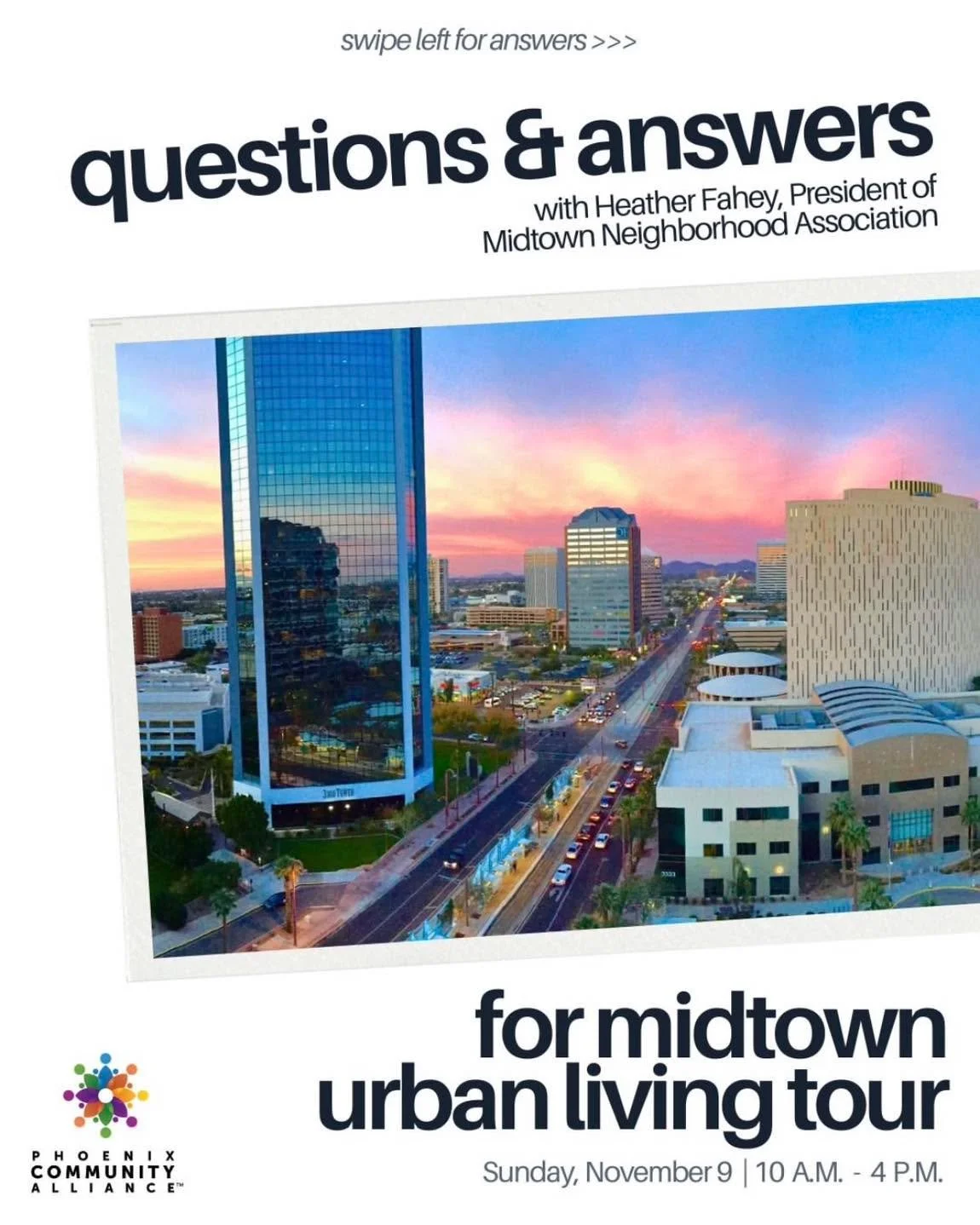 Repost from @phxcommalliance ✨

&quot;Take a quick light rail ride a few minutes down the road to see where the past meets the present! 🚊🏡

The Midtown Neighborhood Association's (MNA) signature Midtown Urban Living Home Tour returns this Sunday, N