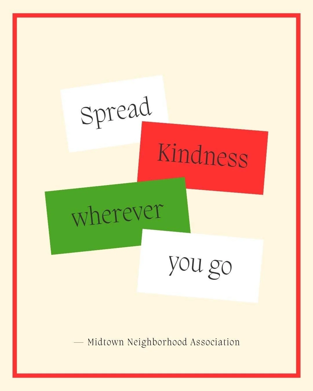 With the holidays approaching, think about ways that you can share a little kindness with your neighbors 🎁💛 
 
A small gesture can go a long way&mdash;bring a meal, help with yard work, share extra produce, pull in a trash bin, offer a ride, or sim