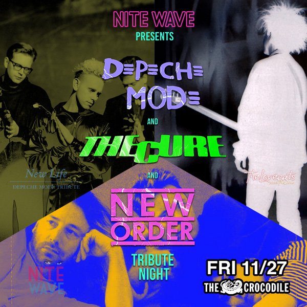 Seattle - The Cure, Depeche Mode, New Order Tribute Night 