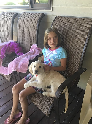 Tango with his sweet kids! Photo courtesy of Jamie, thank you!