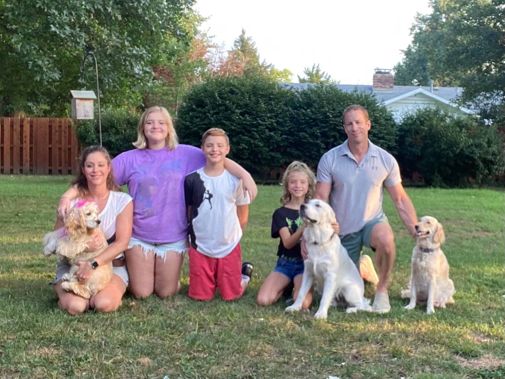 Penny’s guardian Robyn Dix and family 
