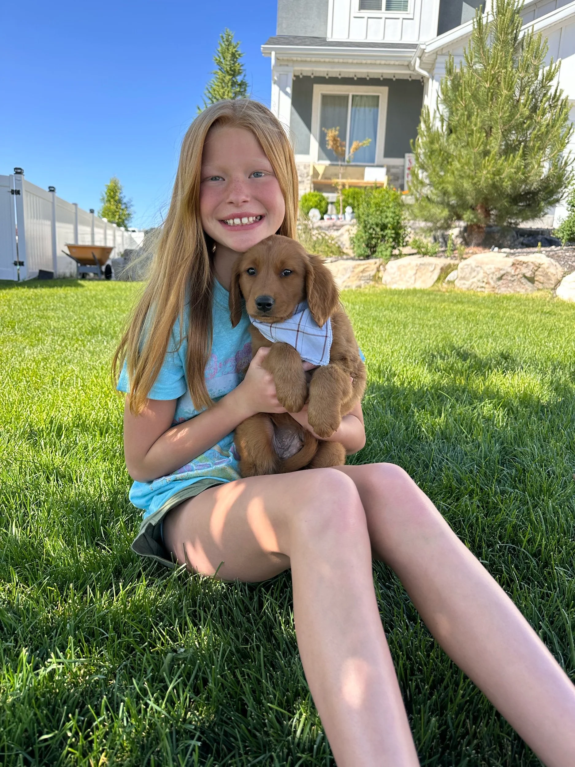 Girl and her dog