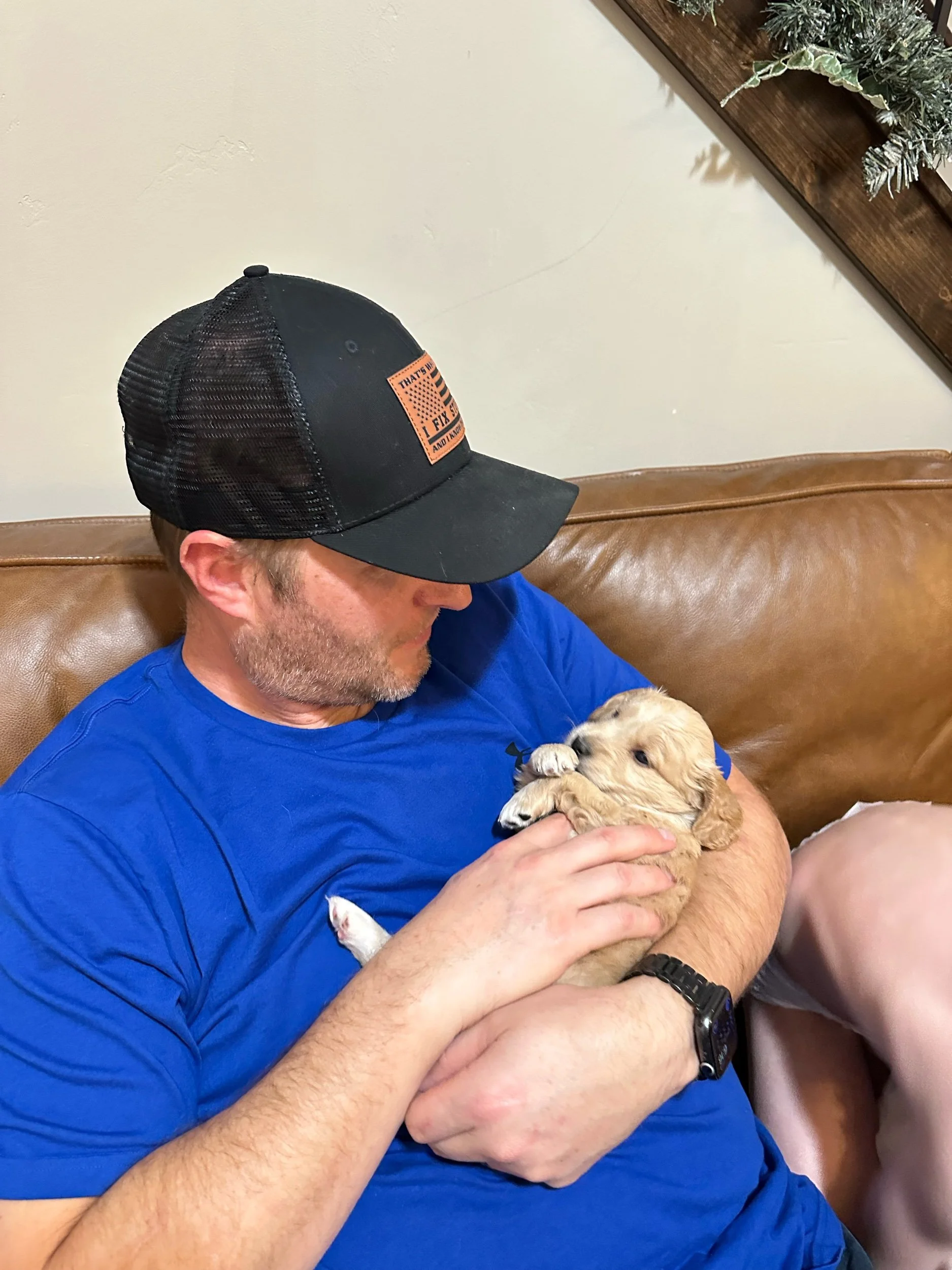 Cuddle time with Frosty