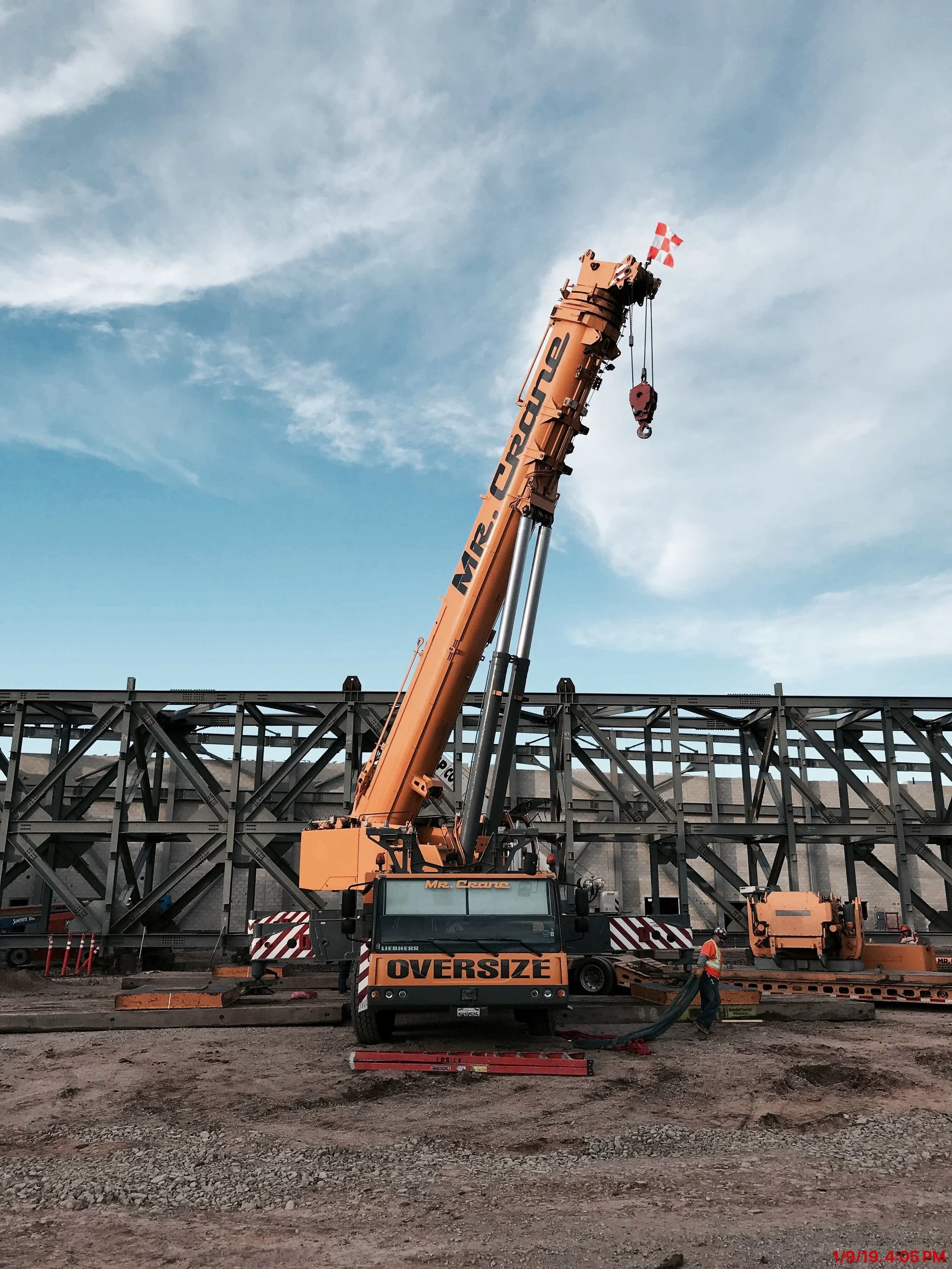 Box Truss Lift Complete at MCAS Miramar