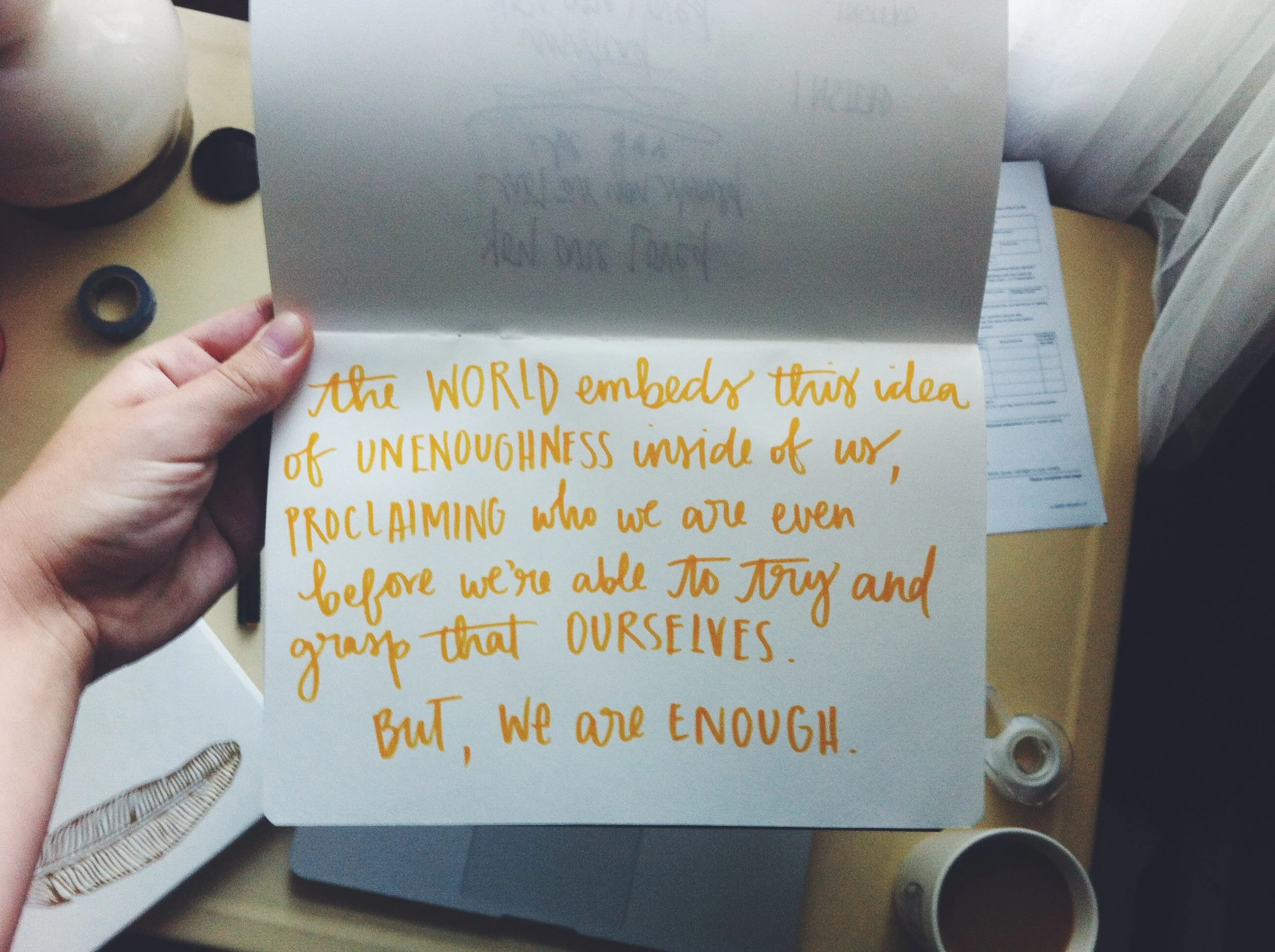 day three: we are enough