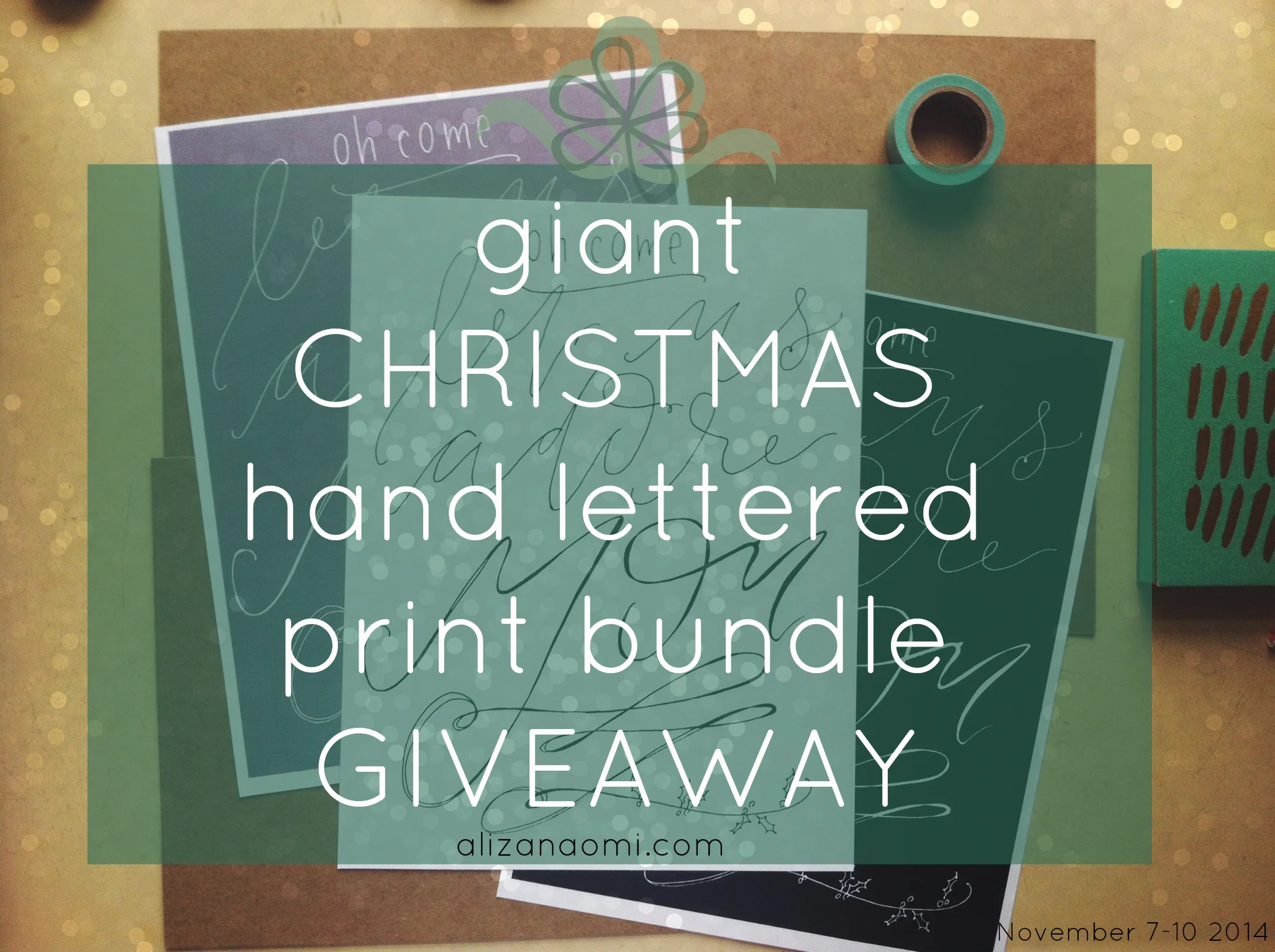 Giant Christmas print bundle giveaway!