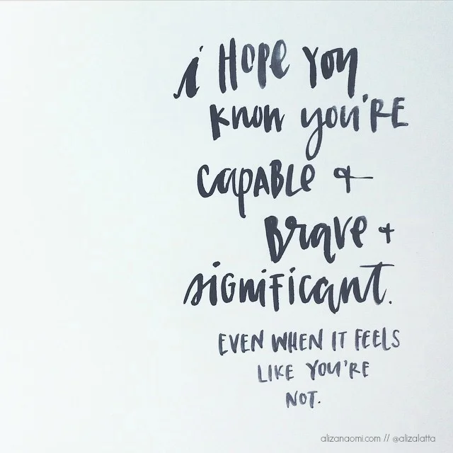 When you're terrified of insignificance