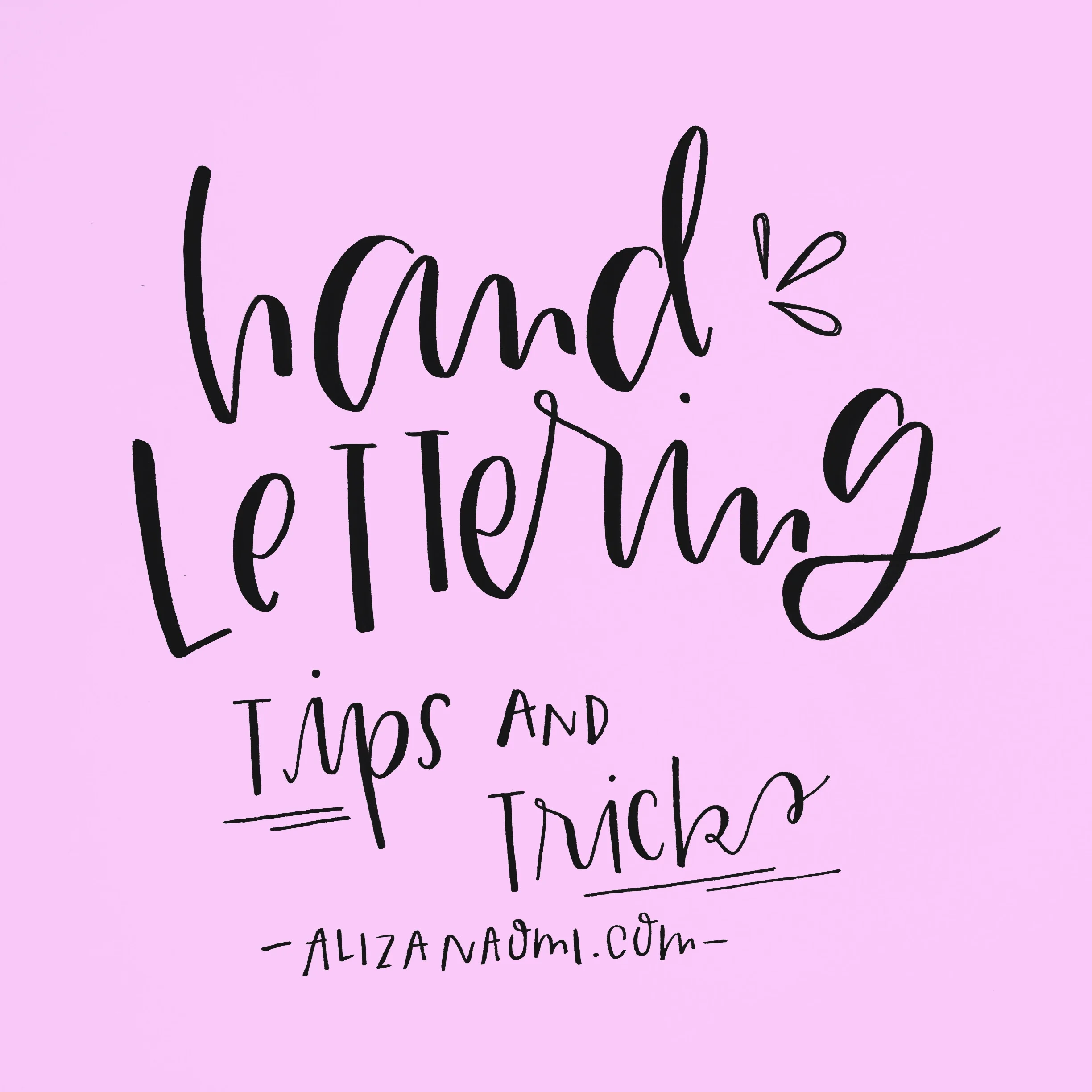 5 hand lettering tips and tricks