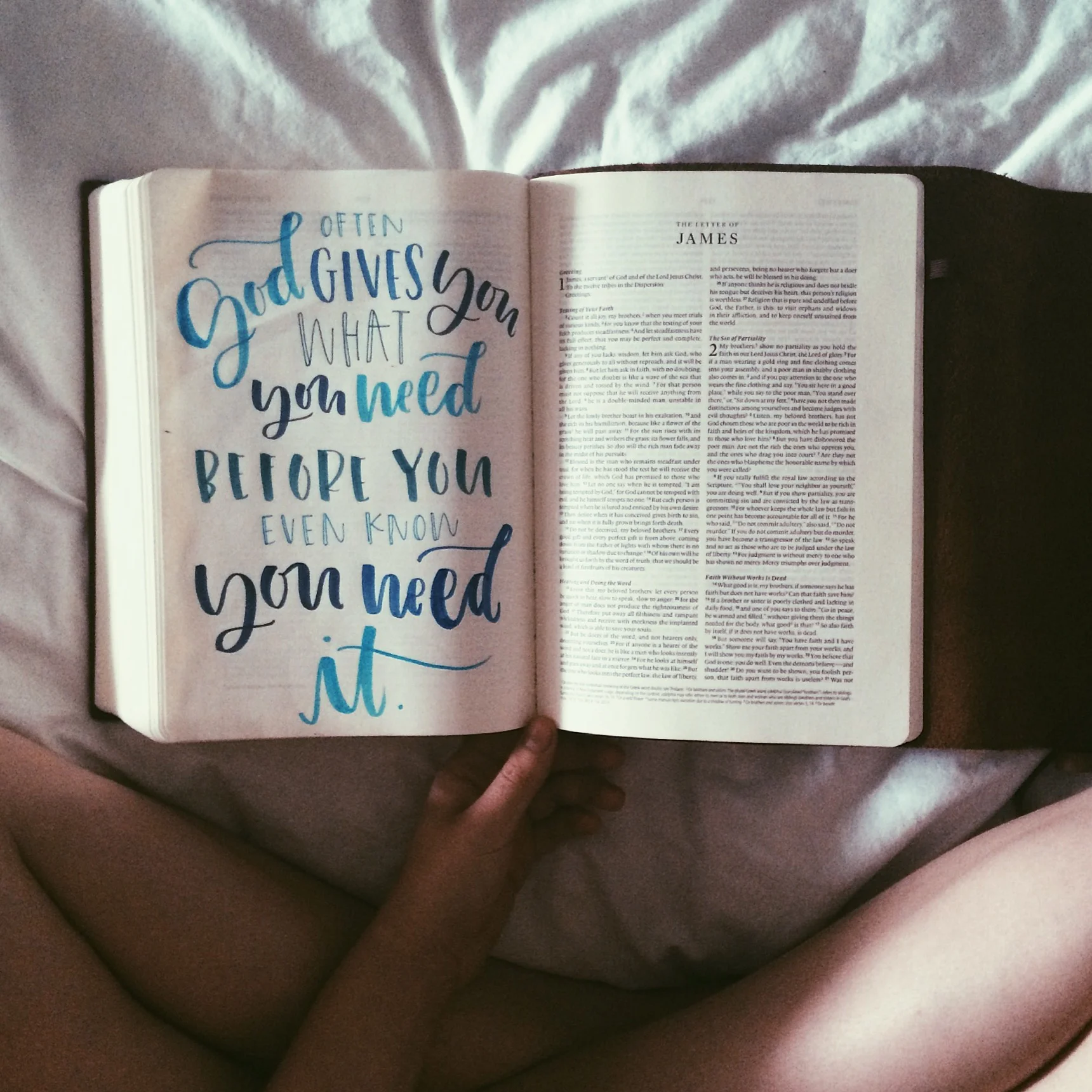 When God gives you what you need before you even know you need it