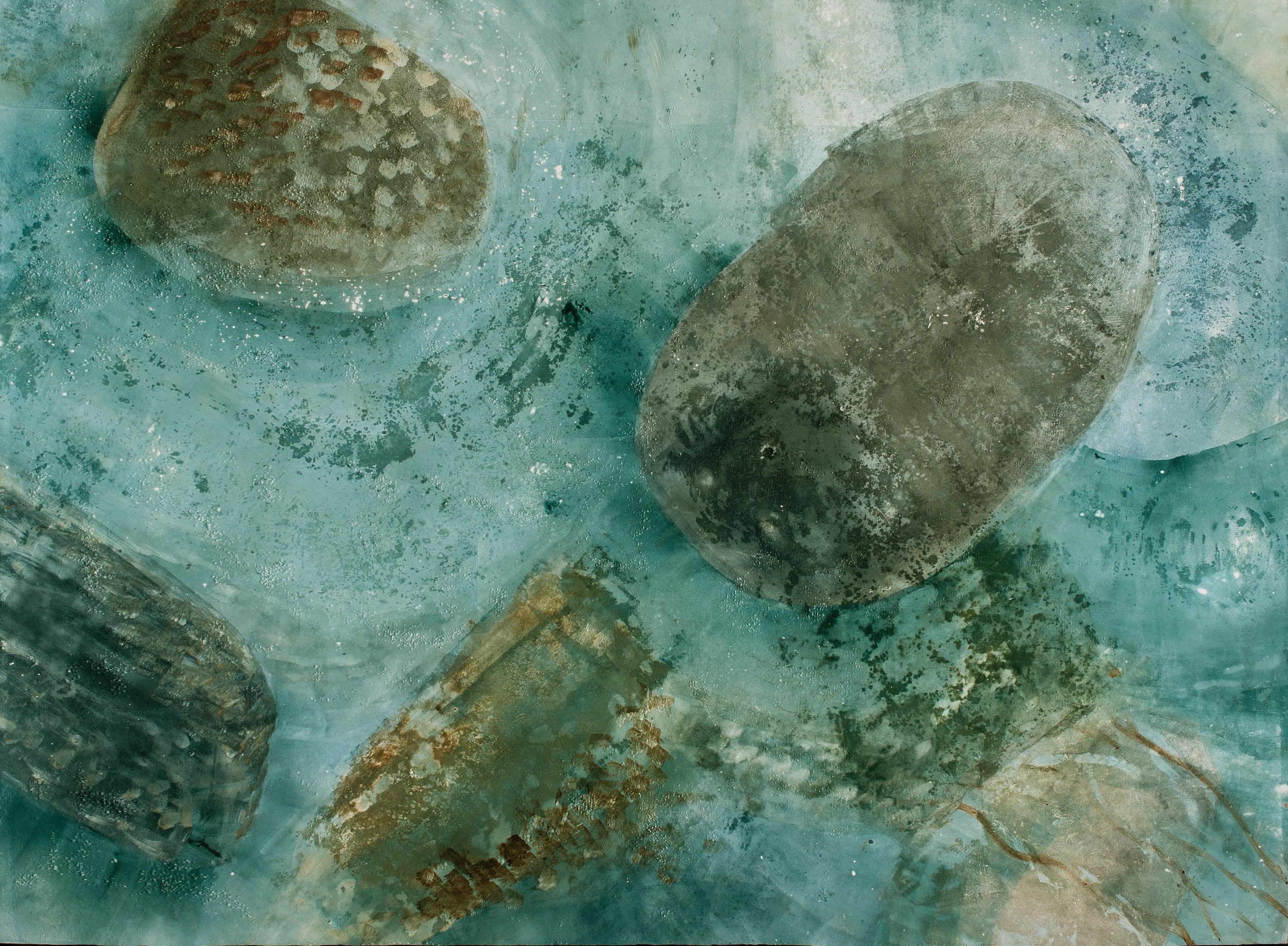 Submergence, 2016, monotype, 22" x 30"