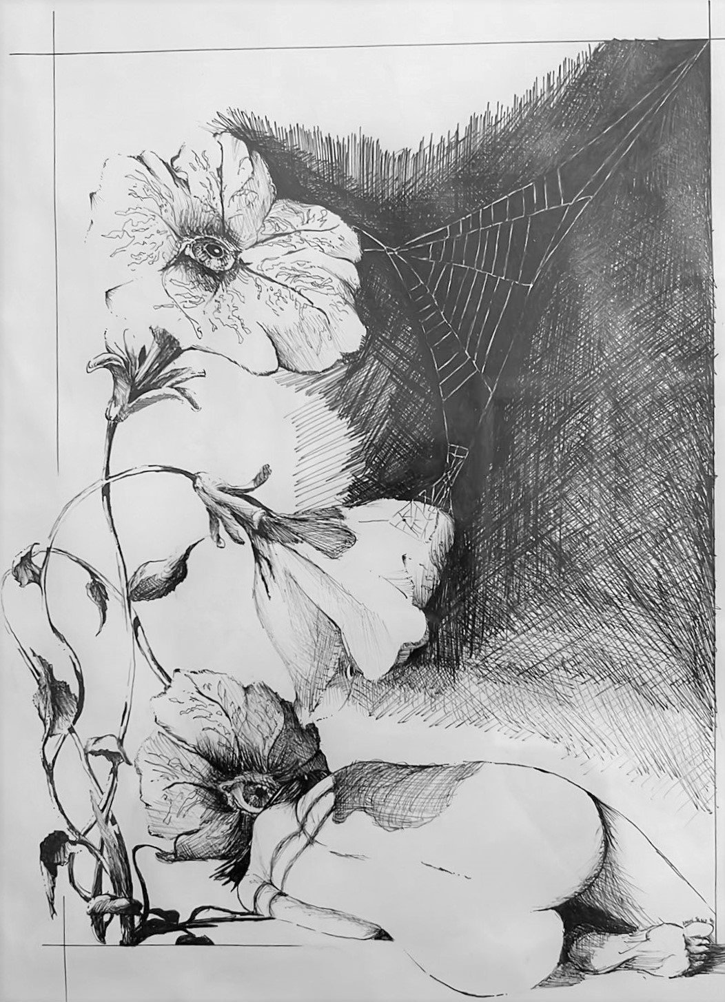 Petals watching over Iris