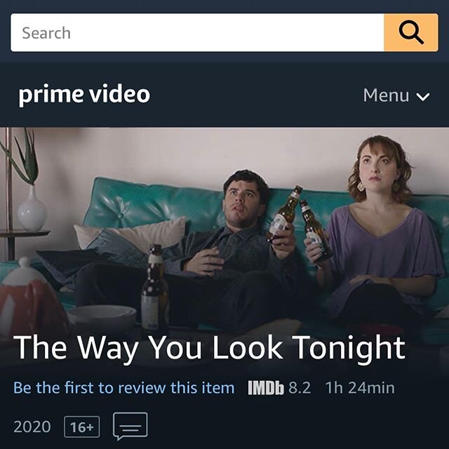 Oh look, they used one of our favorite shots of @juliettegoglia and @citiznshane for #primevideo. And @johncerrito &lsquo;s real director&rsquo;s headshot. Rent/Buy #TheWayYouLookTonightFilm on Amazon Prime video NOW! #Amazon #independentfilm #indief