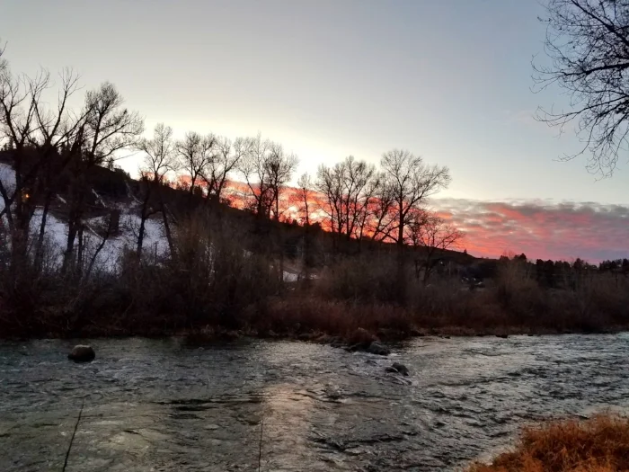 Sunset on the Yampa River.