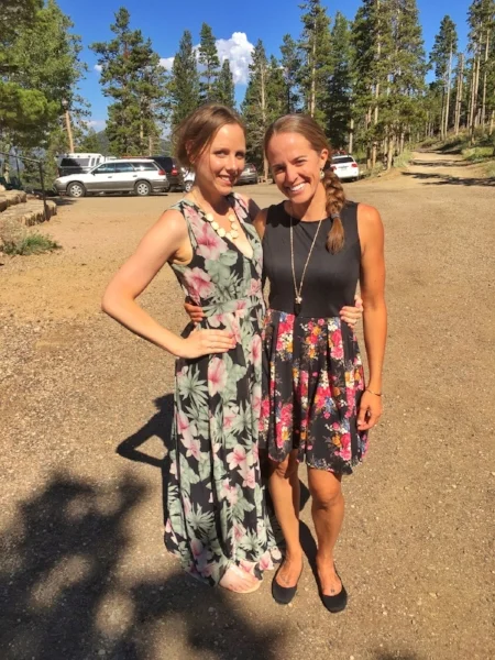 My sister-in-law and me in the early fall of 2017, Estes Park.