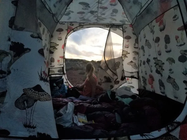 Camping in the desert, Moab, UT. June 2018.