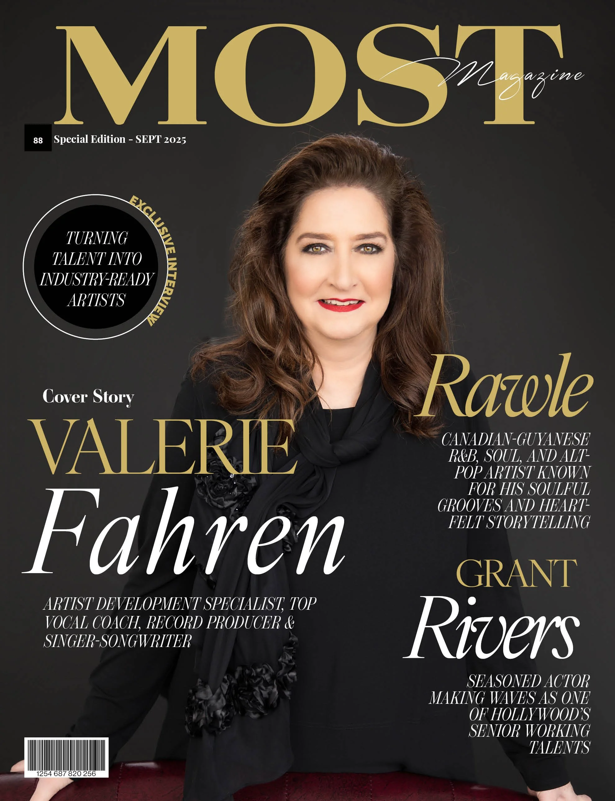 Valerie Fahren, cover of Most Magazine special edition