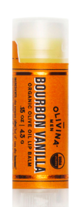 Olivina Bourbon and Vanilla Lip Balm